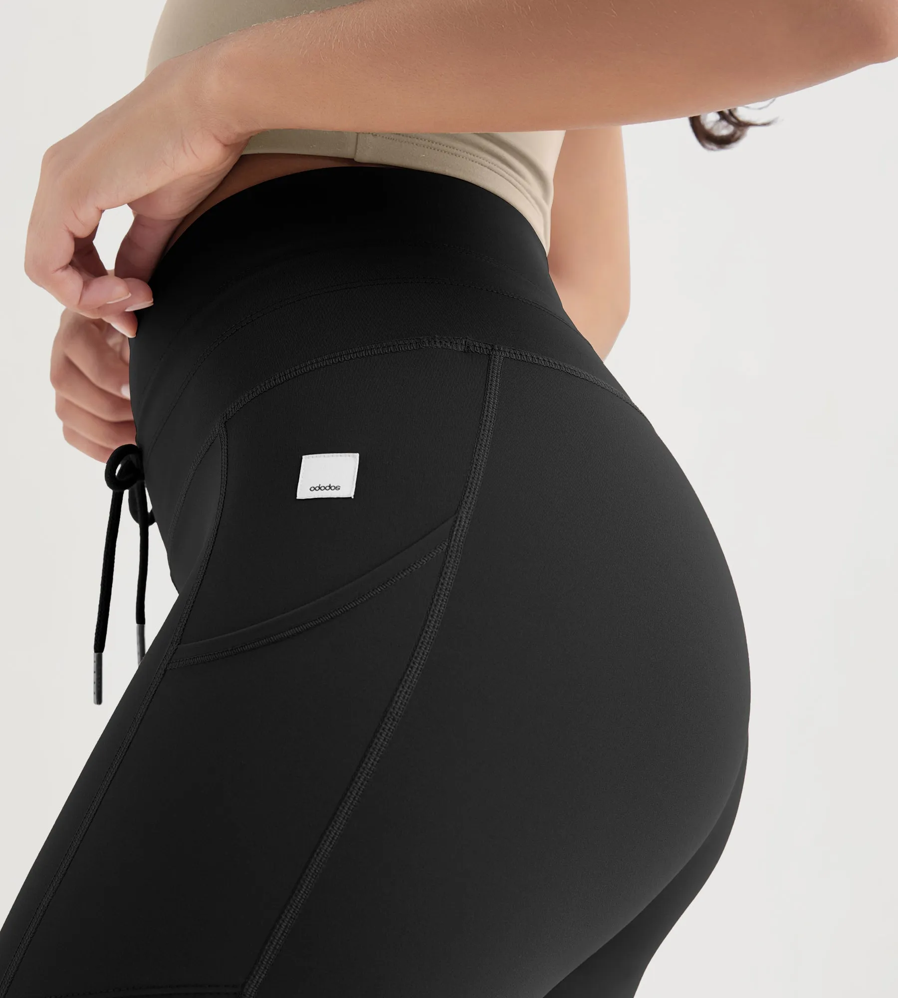 ODODOS 25" High Waist Workout Yoga Pants Leggings With Drawstring Pockets sold by Ododos product image thumbnail 5