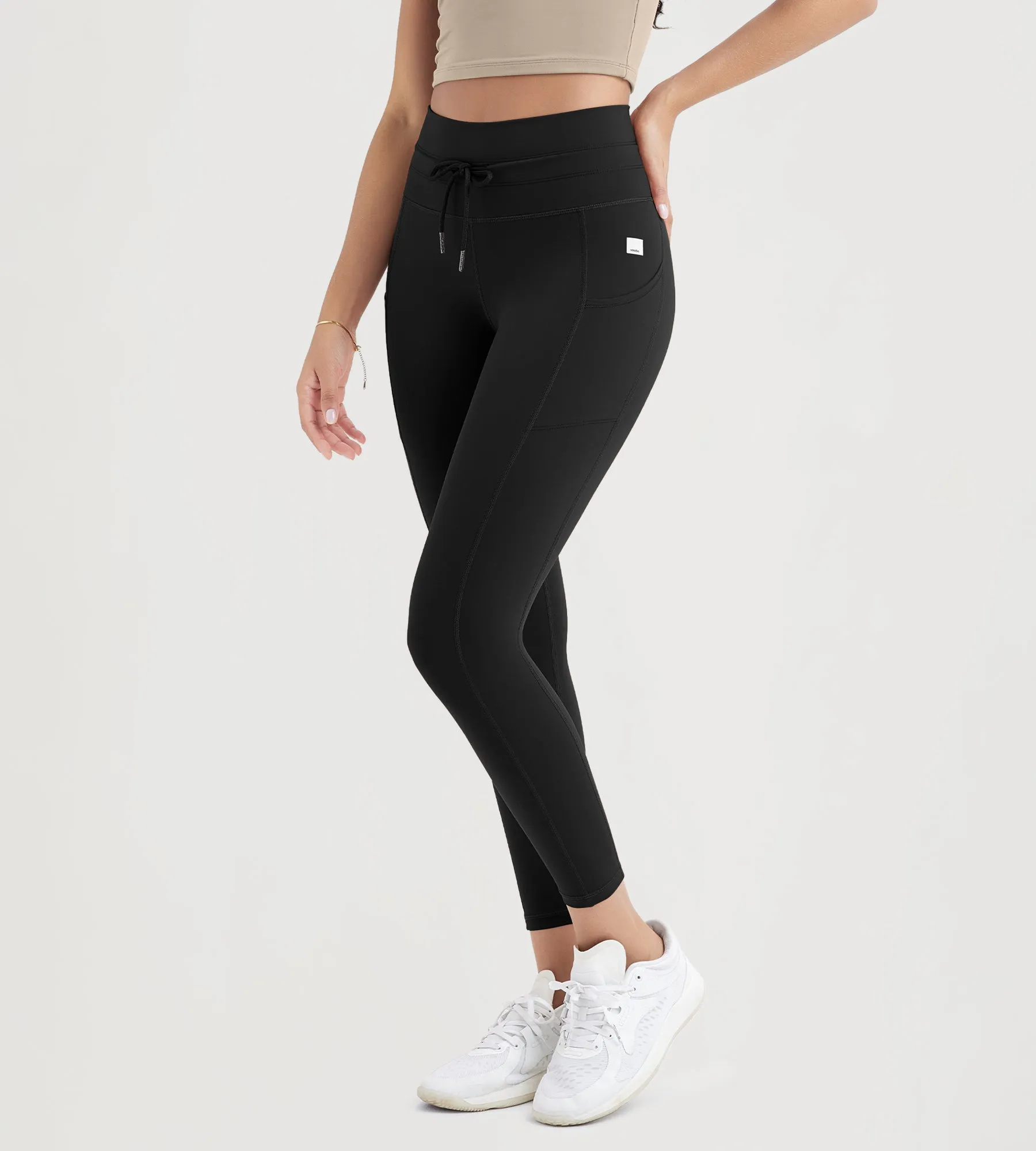ODODOS 25" High Waist Workout Yoga Pants Leggings With Drawstring Pockets sold by Ododos product image thumbnail 2