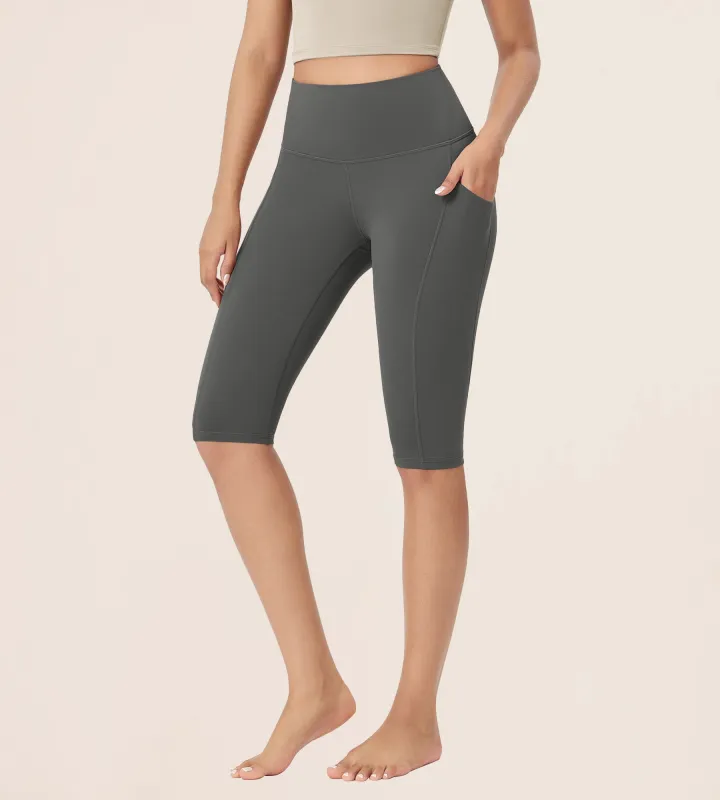 14" ODLEX High Waist Workout Yoga Capri Leggings with Pockets sold by Ododos