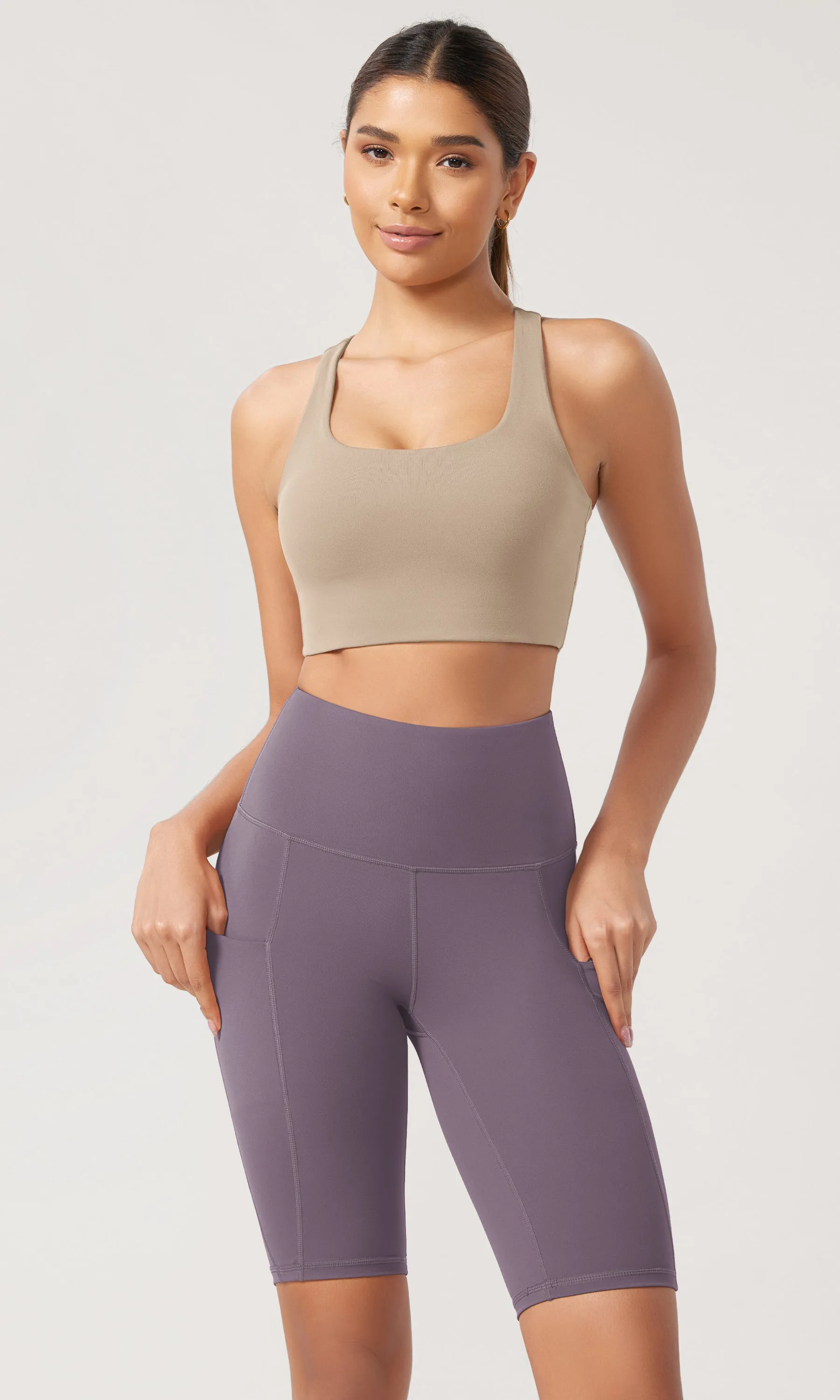 10" Tummy Control 2.0 High Waist Athletic Workout Shorts with Pockets sold by Ododos product image thumbnail 5