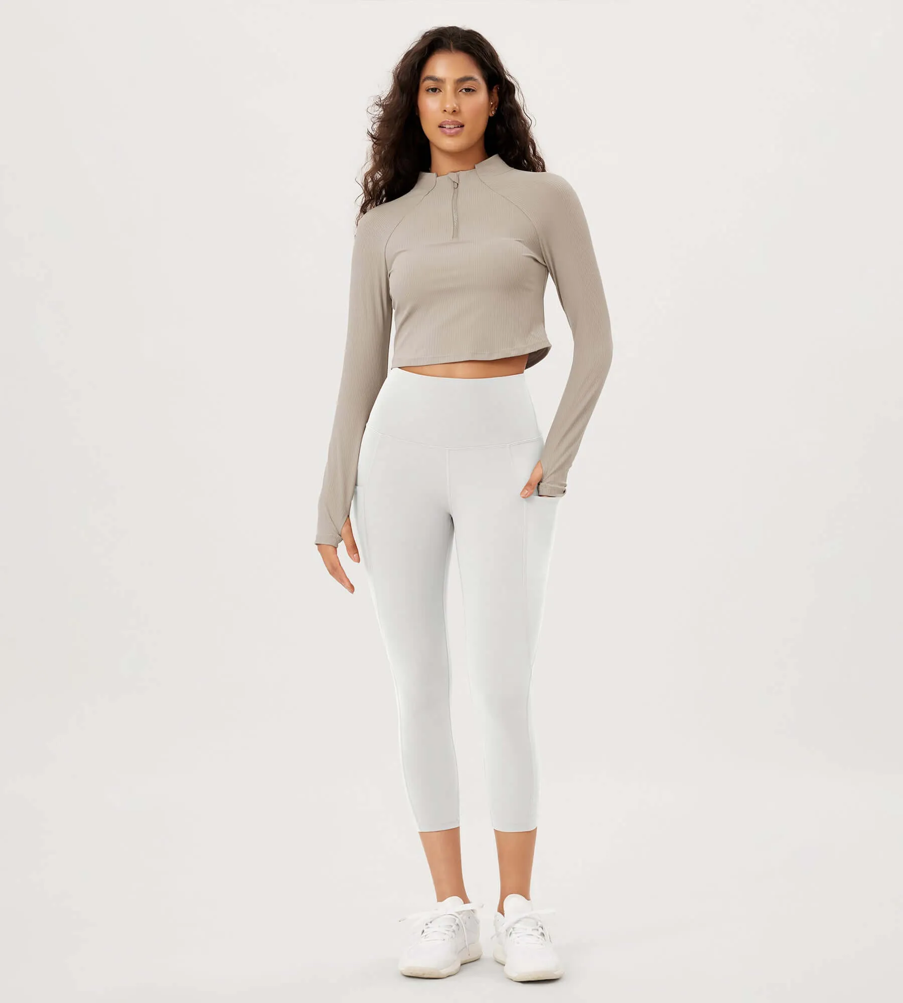 23” High Waisted Tummy Control Through Athletic Yoga Leggings with Pockets sold by Ododos product image thumbnail 3