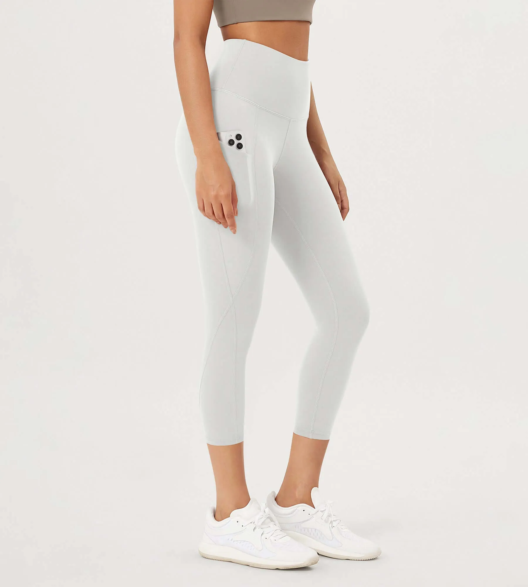 23” High Waisted Tummy Control Through Athletic Yoga Leggings with Pockets sold by Ododos product image thumbnail 5