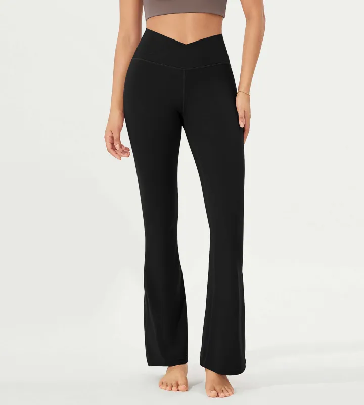 32" Cloud Feeling High Waist Bootcut Lounge Yoga Pants with Back sold by Ododos