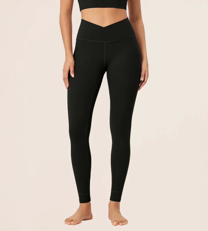 28" Buttery Soft Cross Waist Lounge Yoga Leggings sold by Ododos