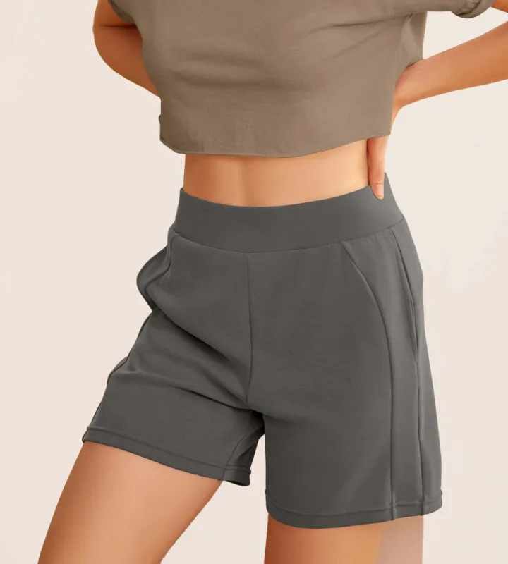 Modal Soft High Waist Casual Shorts with Pockets sold by Ododos