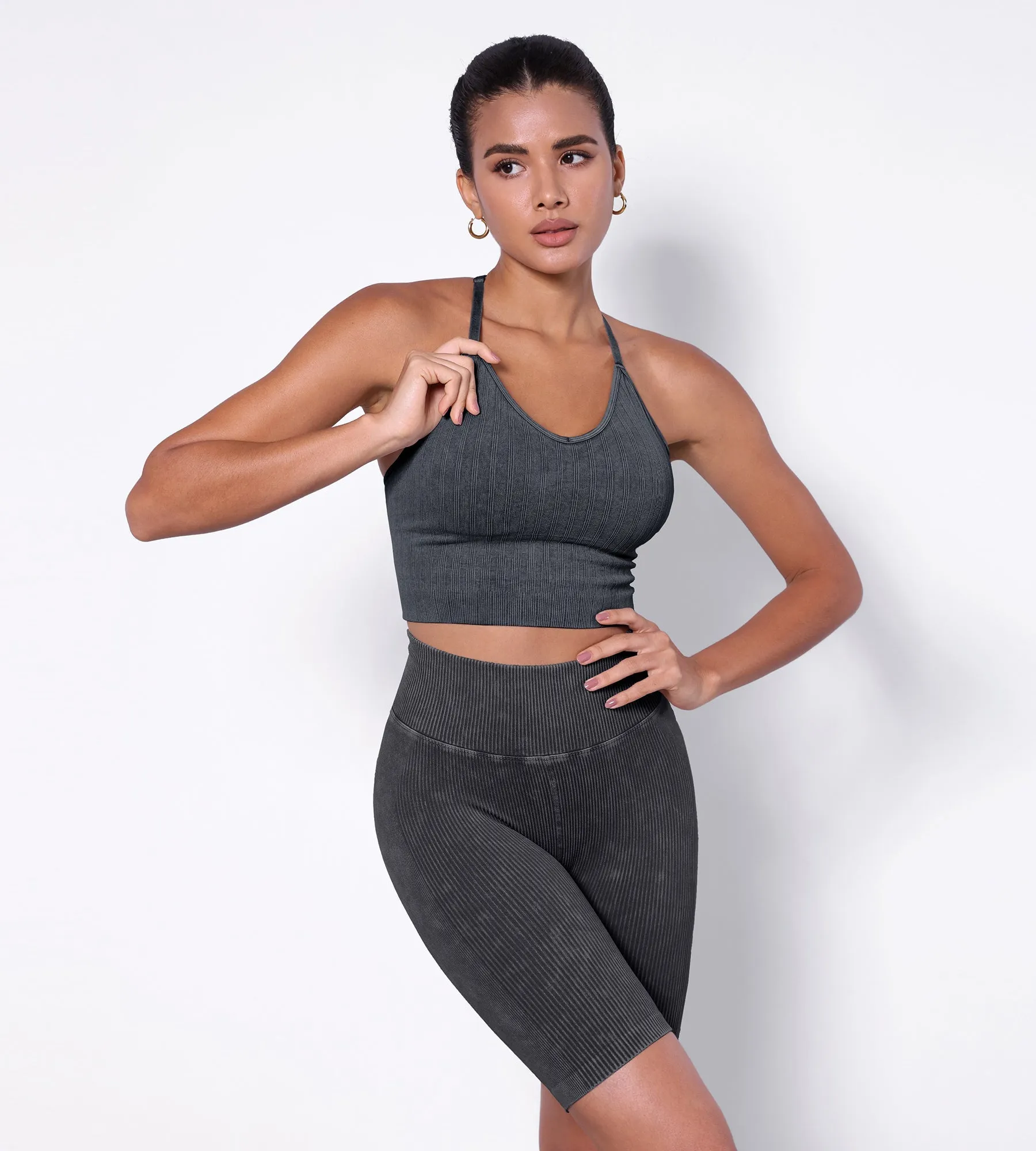 Seamless Strappy Sports Bra with Removable Pads sold by Ododos product image thumbnail 5