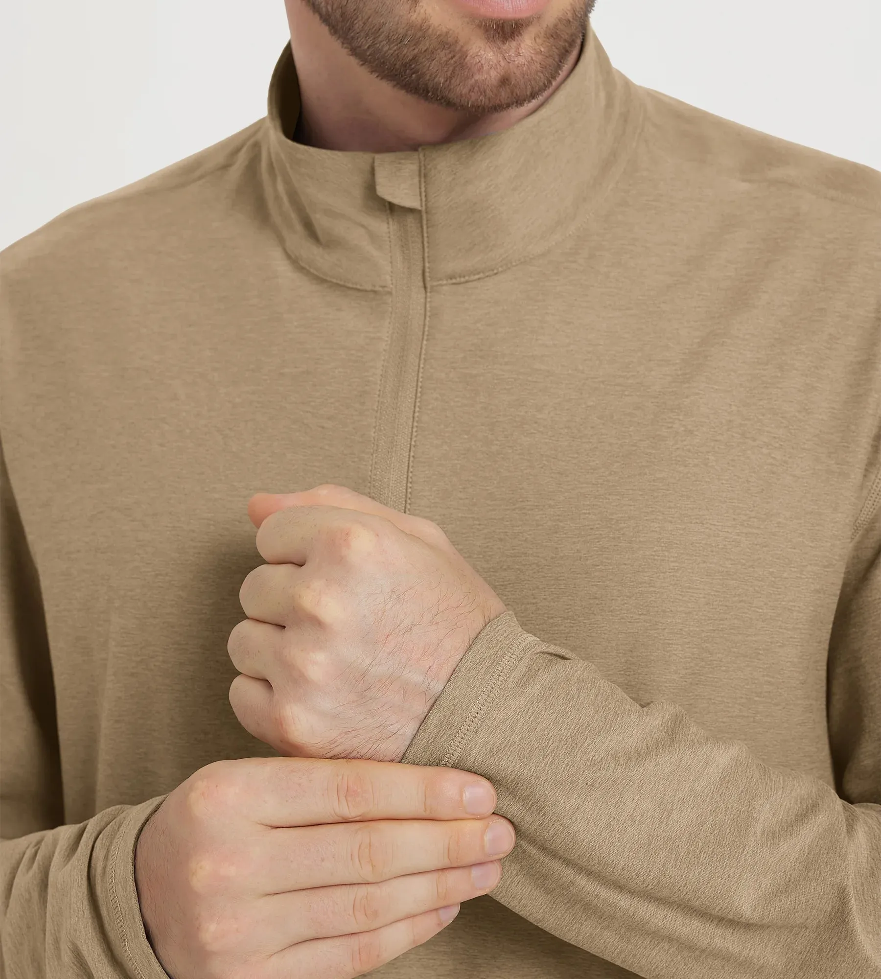 odSTRATUM Men's Half Zip Mock Neck Long Sleeve sold by Ododos product image thumbnail 5