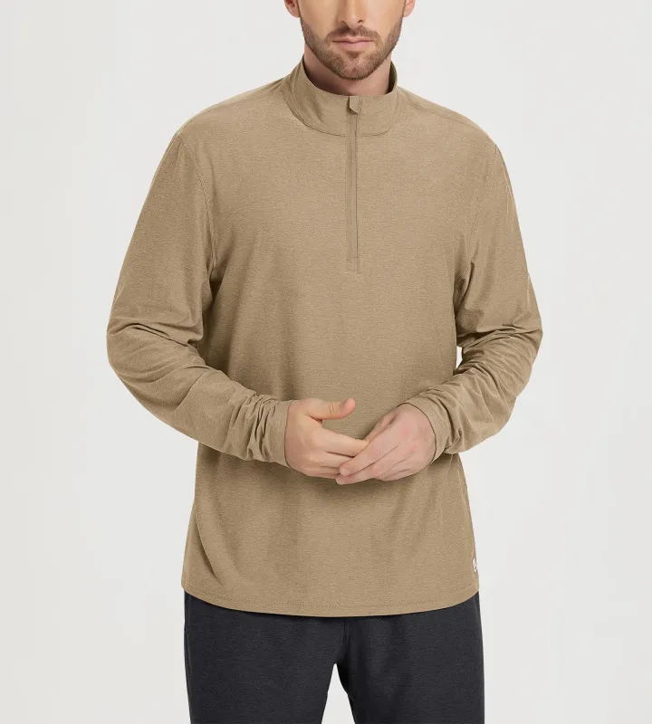 odSTRATUM Men's Half Zip Mock Neck Long Sleeve sold by Ododos