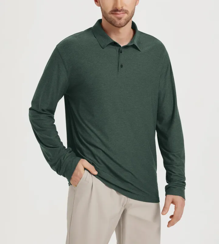 odSTRATUM Men's Performance Long Sleeve Polo sold by Ododos