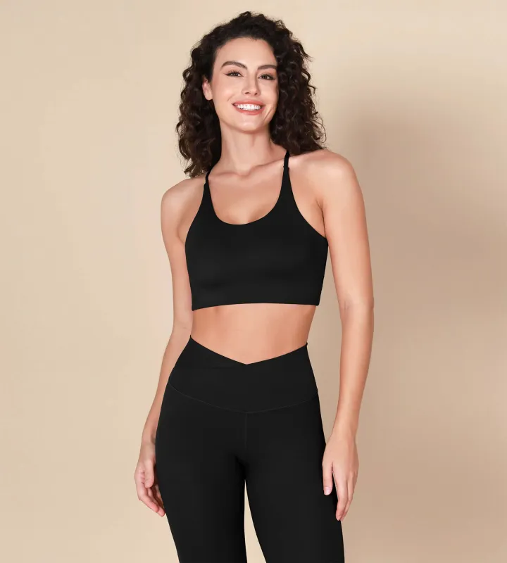 Halter Racerback Sports Bra sold by Ododos