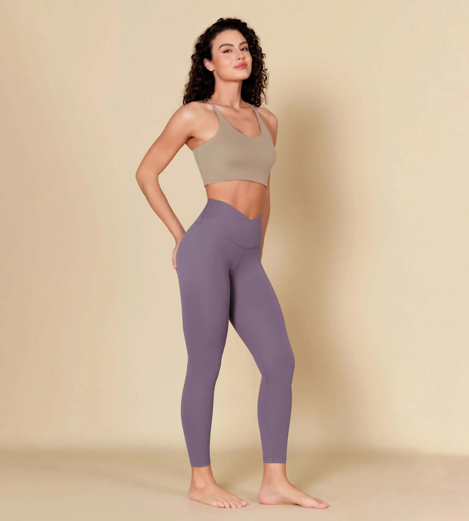 ODCLOUD 7/8 Crossover Leggings with Back Pocket sold by Ododos product image thumbnail 4