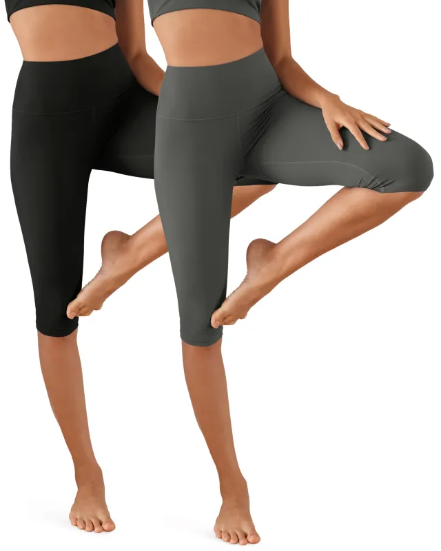 ODCLOUD 2-Pack 14" High Waist Yoga Capris sold by Ododos