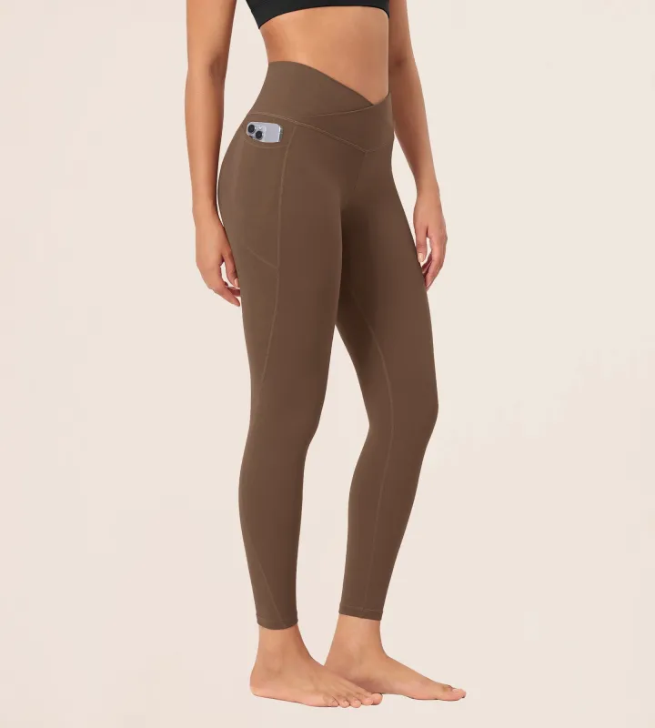 25" odCLOUD Crossover Lounge Yoga Waist Leggings with Pockets made by Ododos