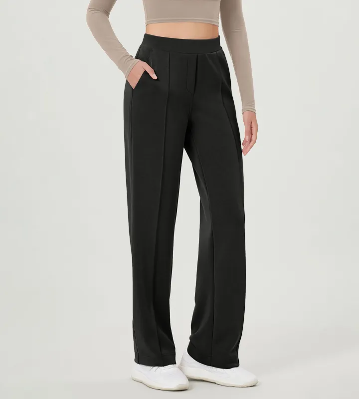 29" Modal Soft Classic Mid Rise Pants with Pockets made by Ododos