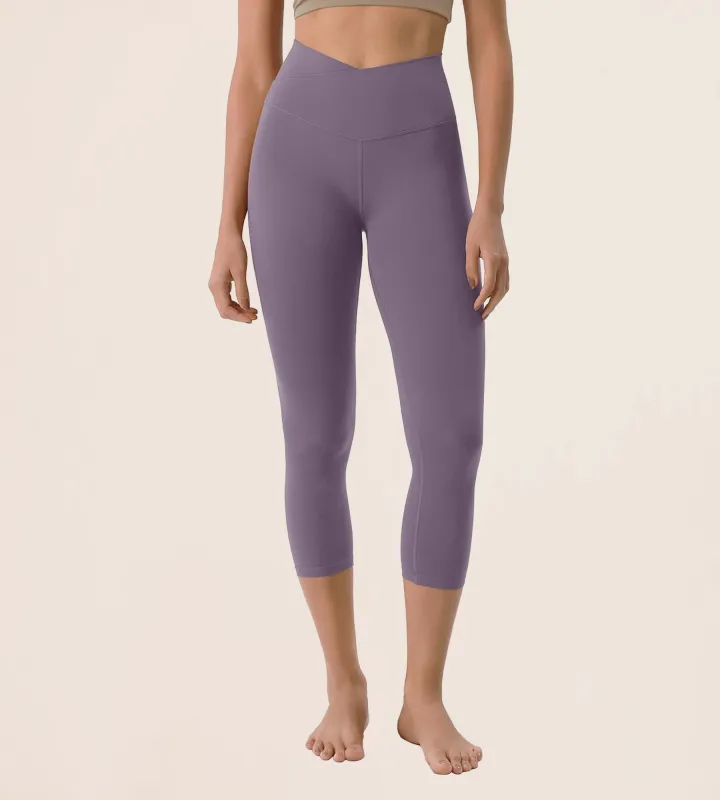 Odcloud 23" Crossover High Wasit Lounge 7/8 Leggings with Pockets sold by Ododos