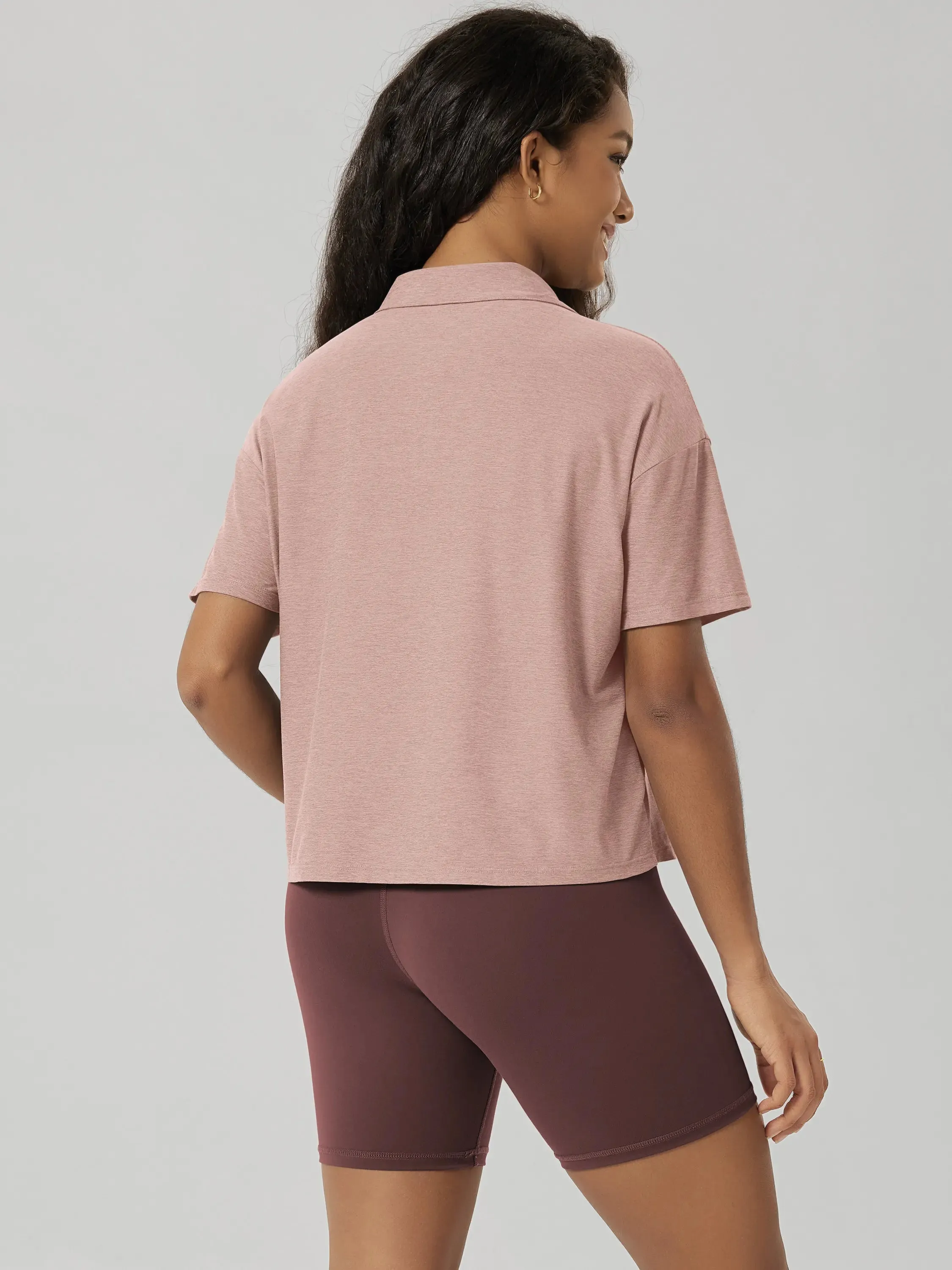 odSTRATUM Performance Crop Short Sleeve Polo sold by Ododos product image thumbnail 3