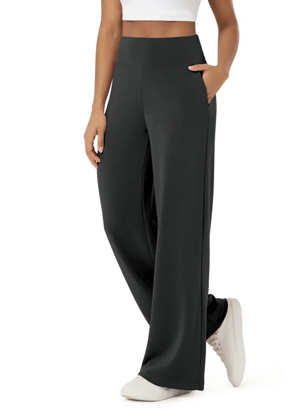 29" Modal Soft Adjustable Wide Leg Pants with Pockets made by Ododos