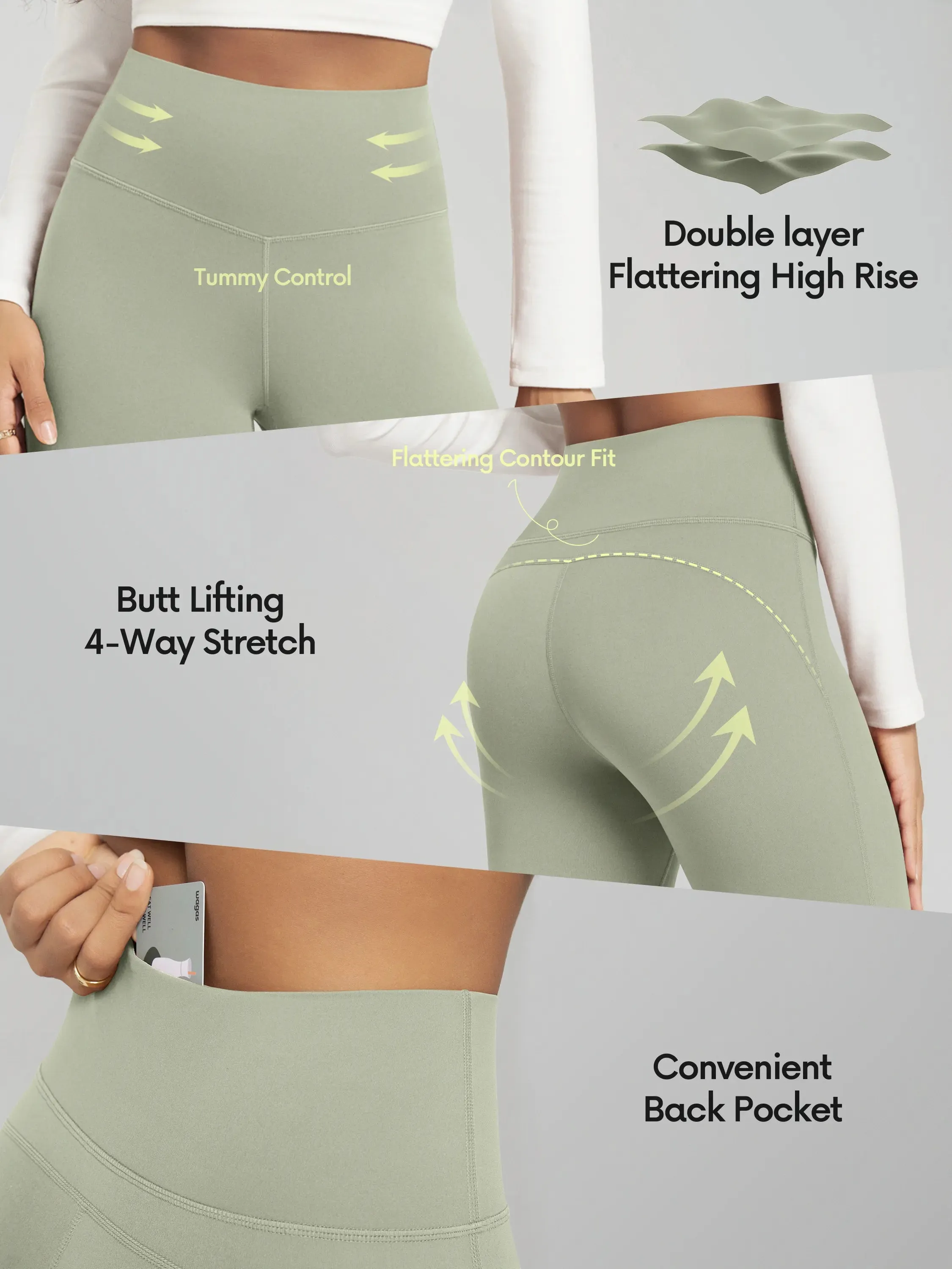 ODCLOUD 32" Flared Bootleg Yoga Pants sold by Ododos product image thumbnail 5