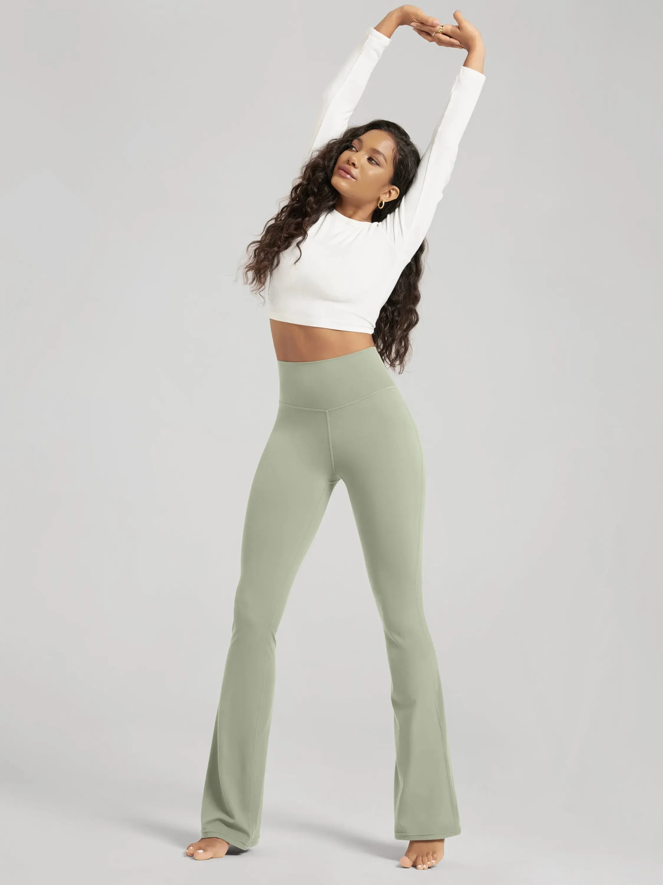 ODCLOUD 32" Flared Bootleg Yoga Pants sold by Ododos product image thumbnail 3