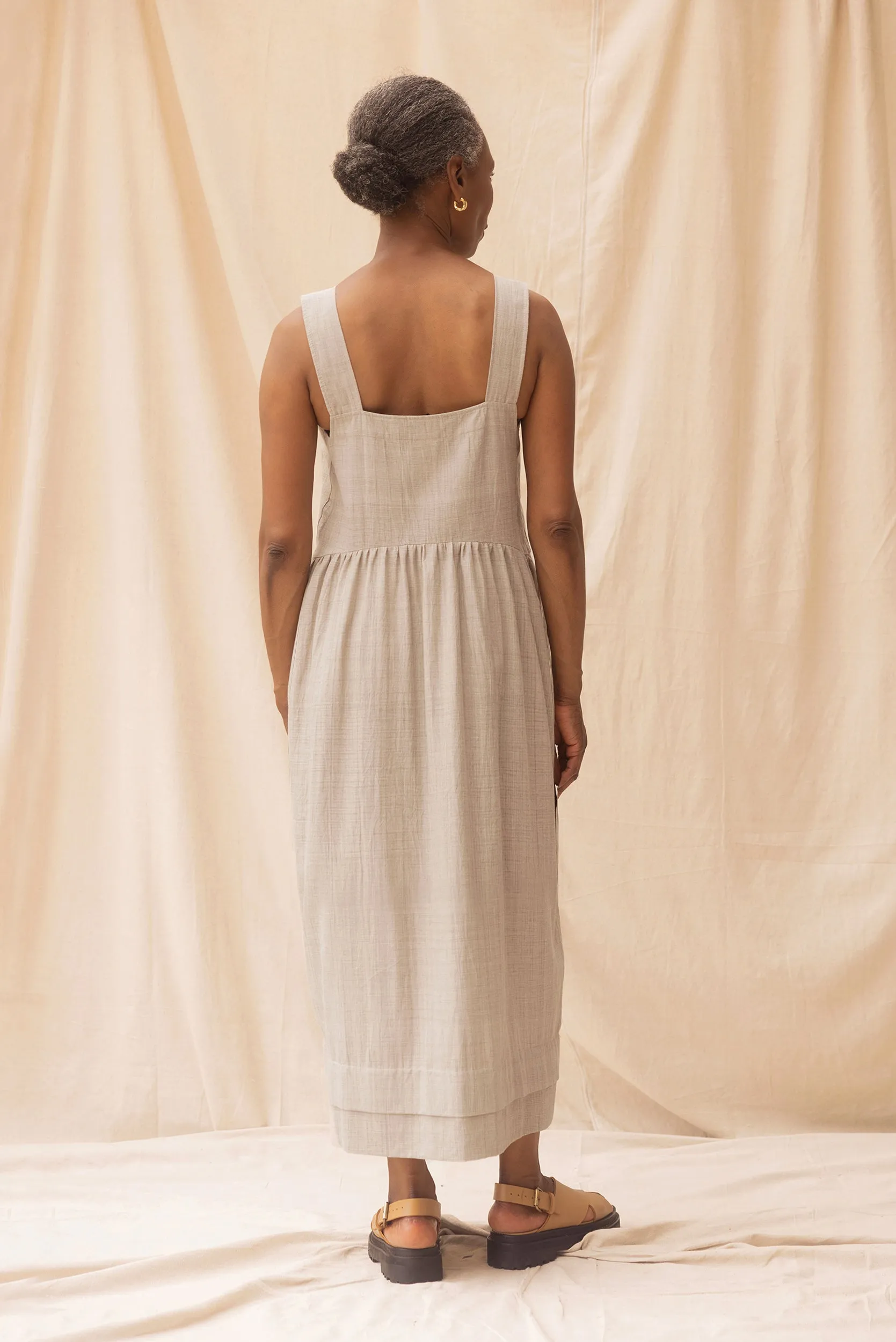 Ash Dress | Pebble (XS only) sold by ReCreate product image thumbnail 5