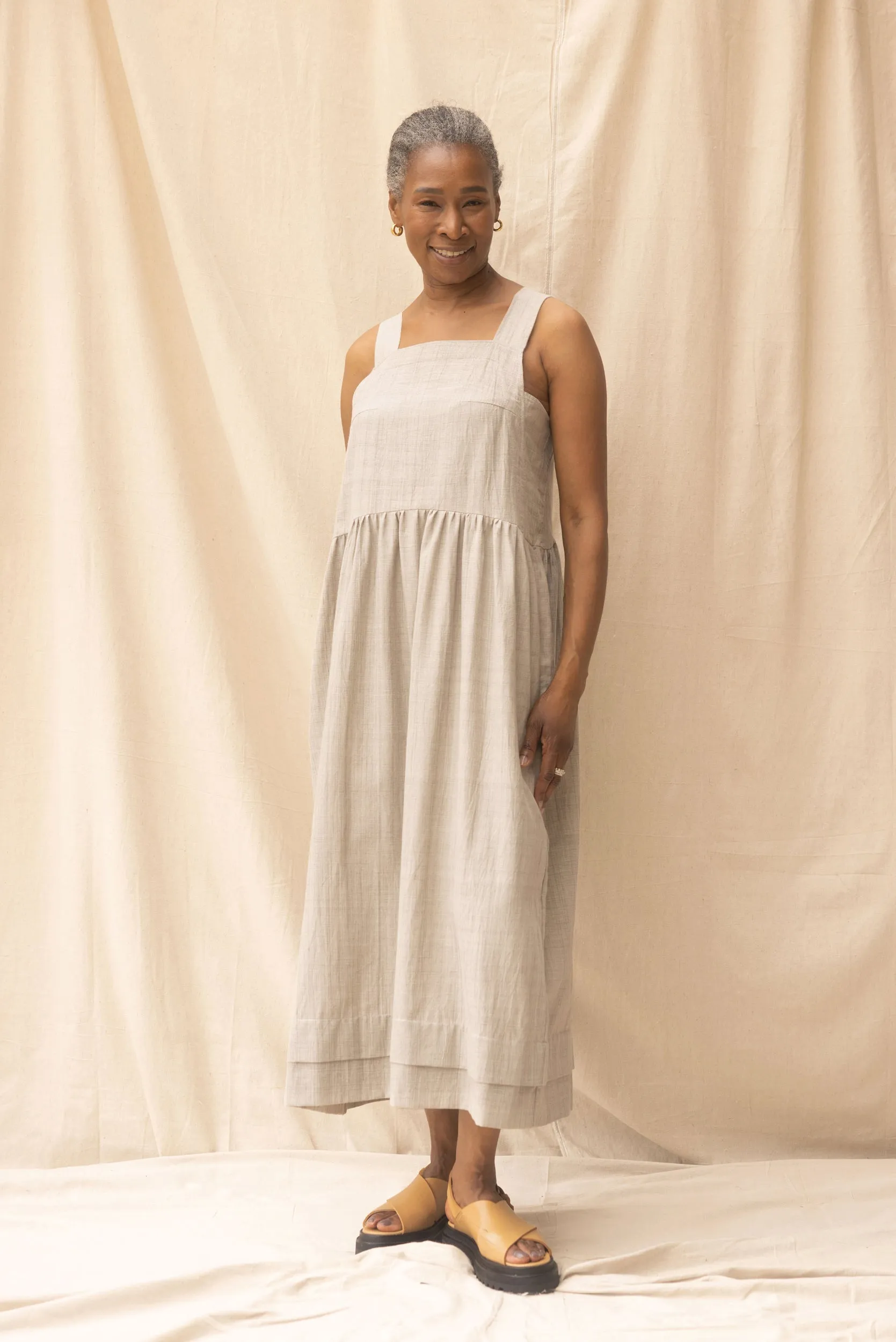 Ash Dress | Pebble (XS only) sold by ReCreate product image thumbnail 2