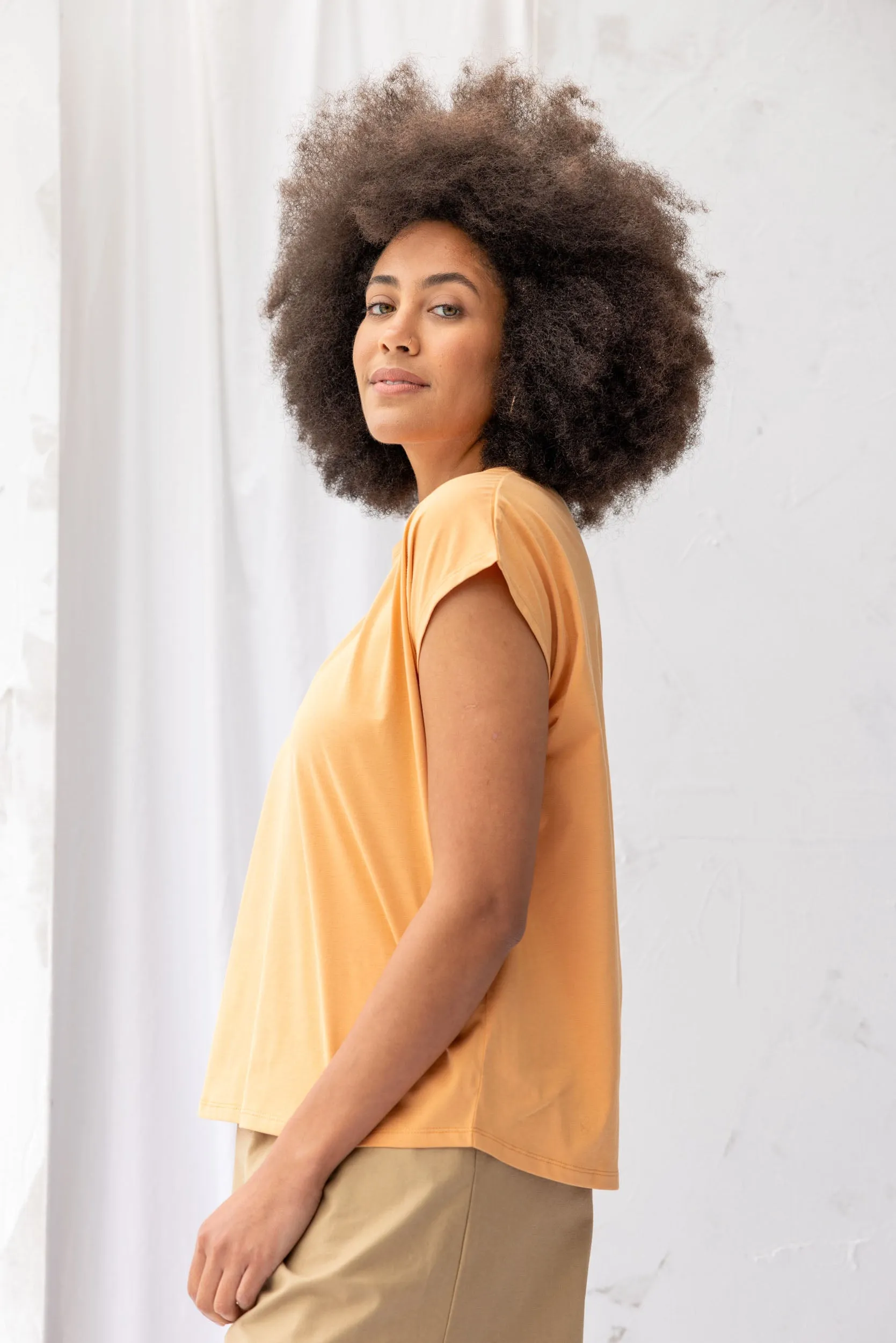 Tuesday Tee | Cantaloupe sold by ReCreate product image thumbnail 4