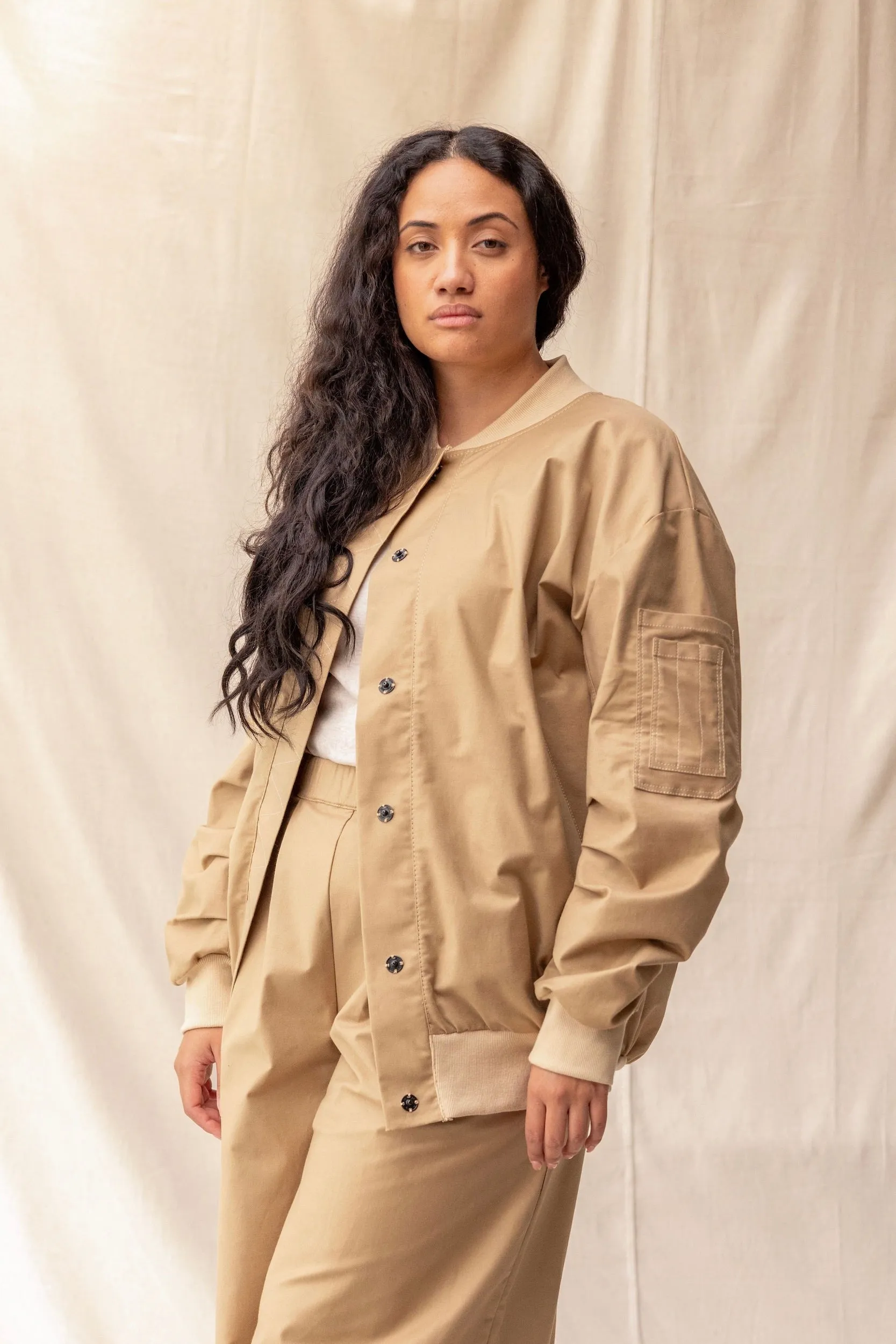 Midi Jacket | Tan sold by ReCreate product image thumbnail 3