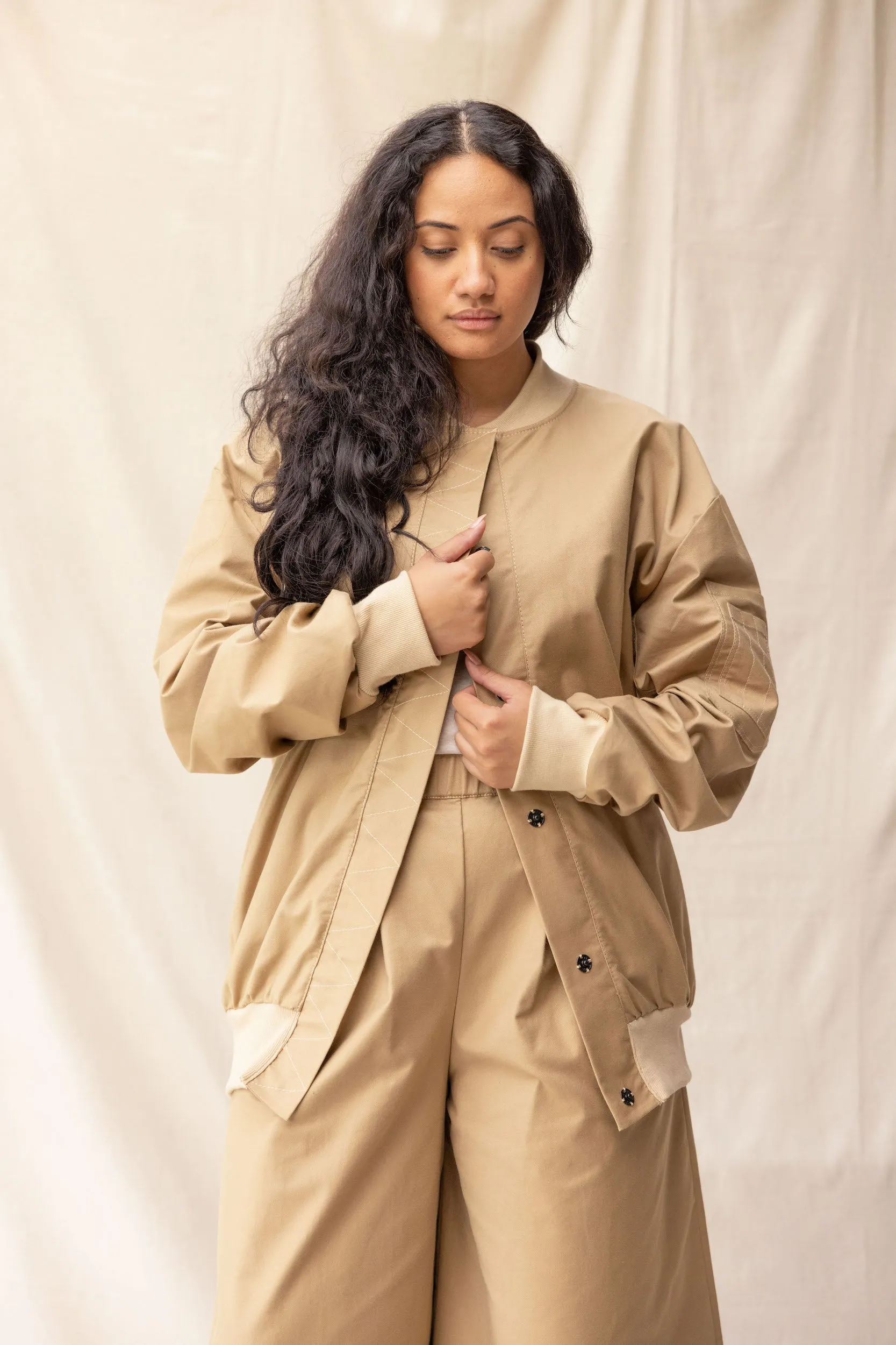Midi Jacket | Tan sold by ReCreate product image thumbnail 2
