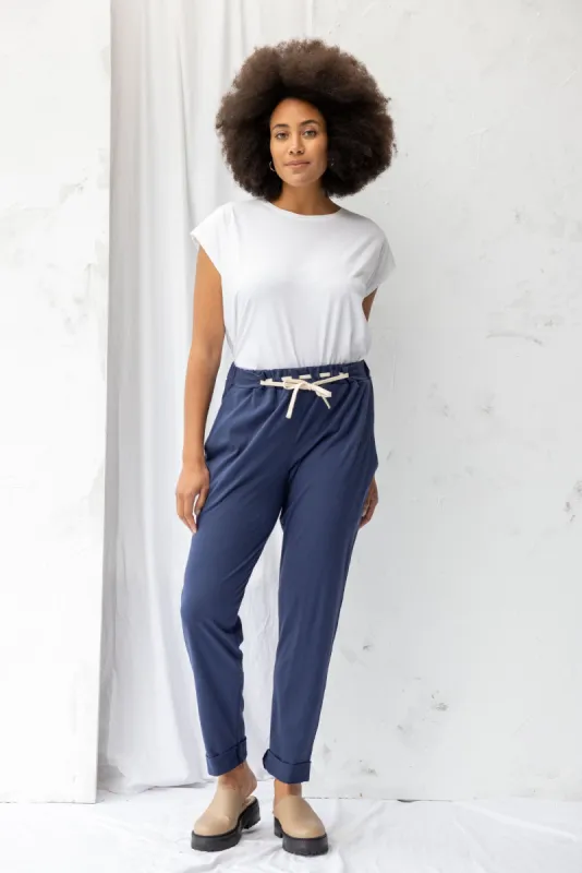 Cabin Pant | Soft Navy (XS only) sold by ReCreate
