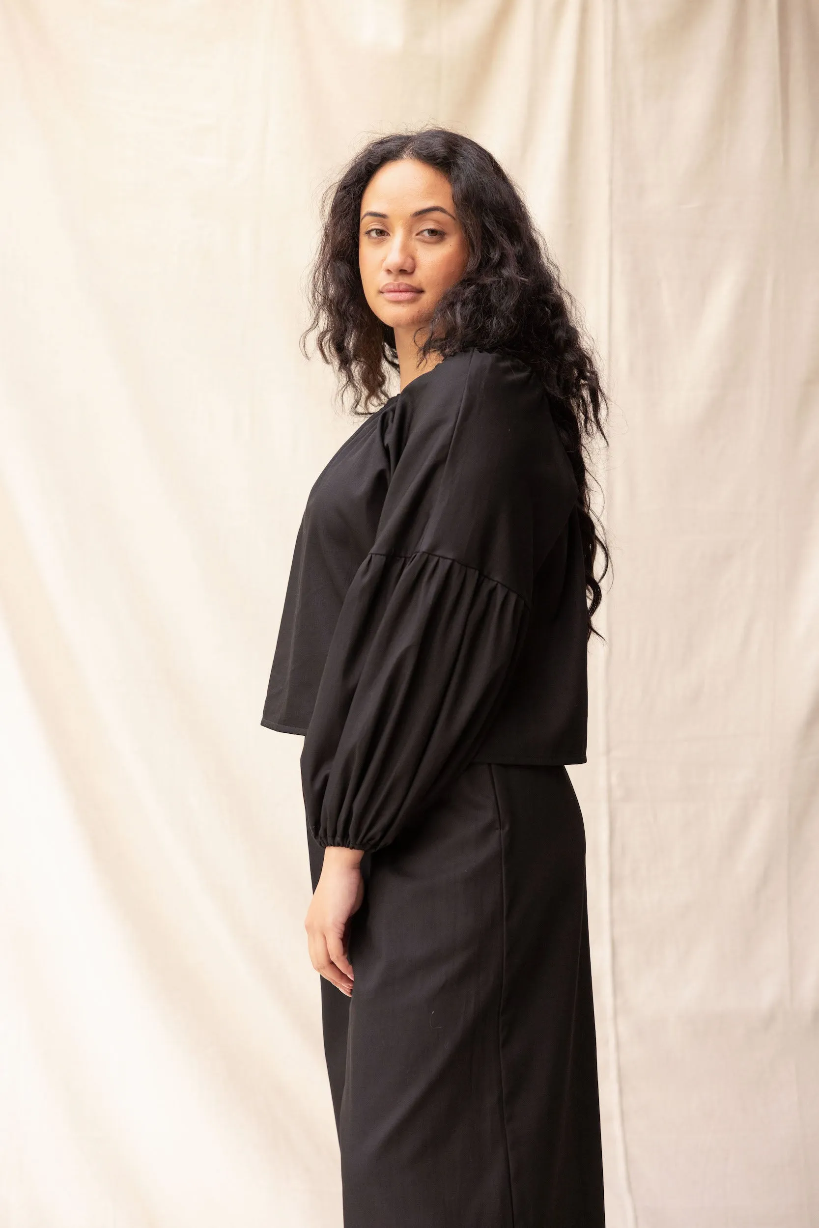 Mahina Denim Top | Black sold by ReCreate product image thumbnail 3