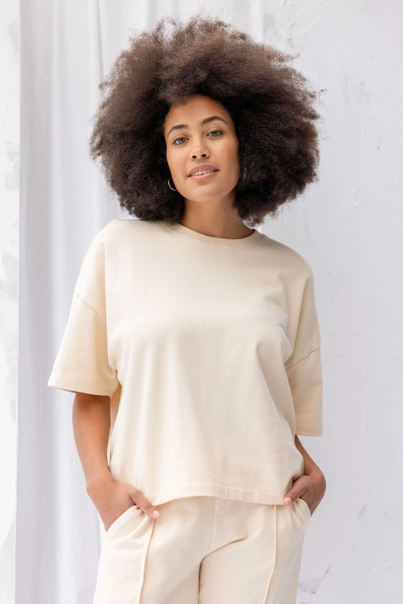 Joy Sweatshirt Tee | Natural sold by ReCreate