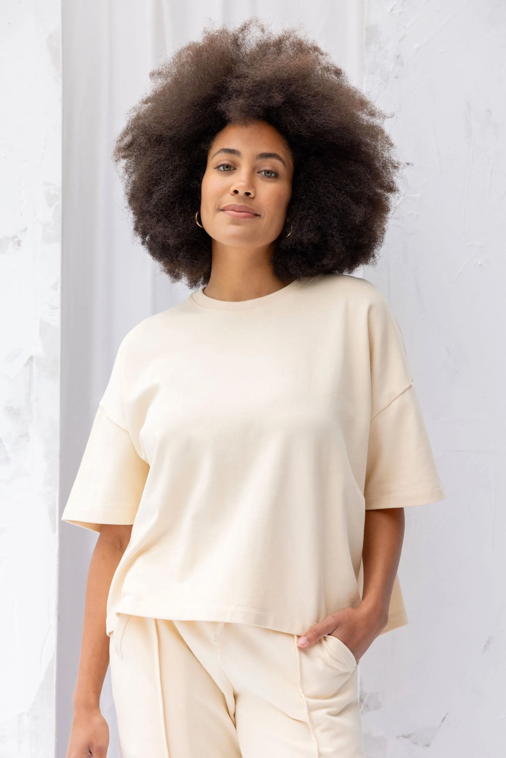 Joy Sweatshirt Tee | Natural sold by ReCreate product image thumbnail 3