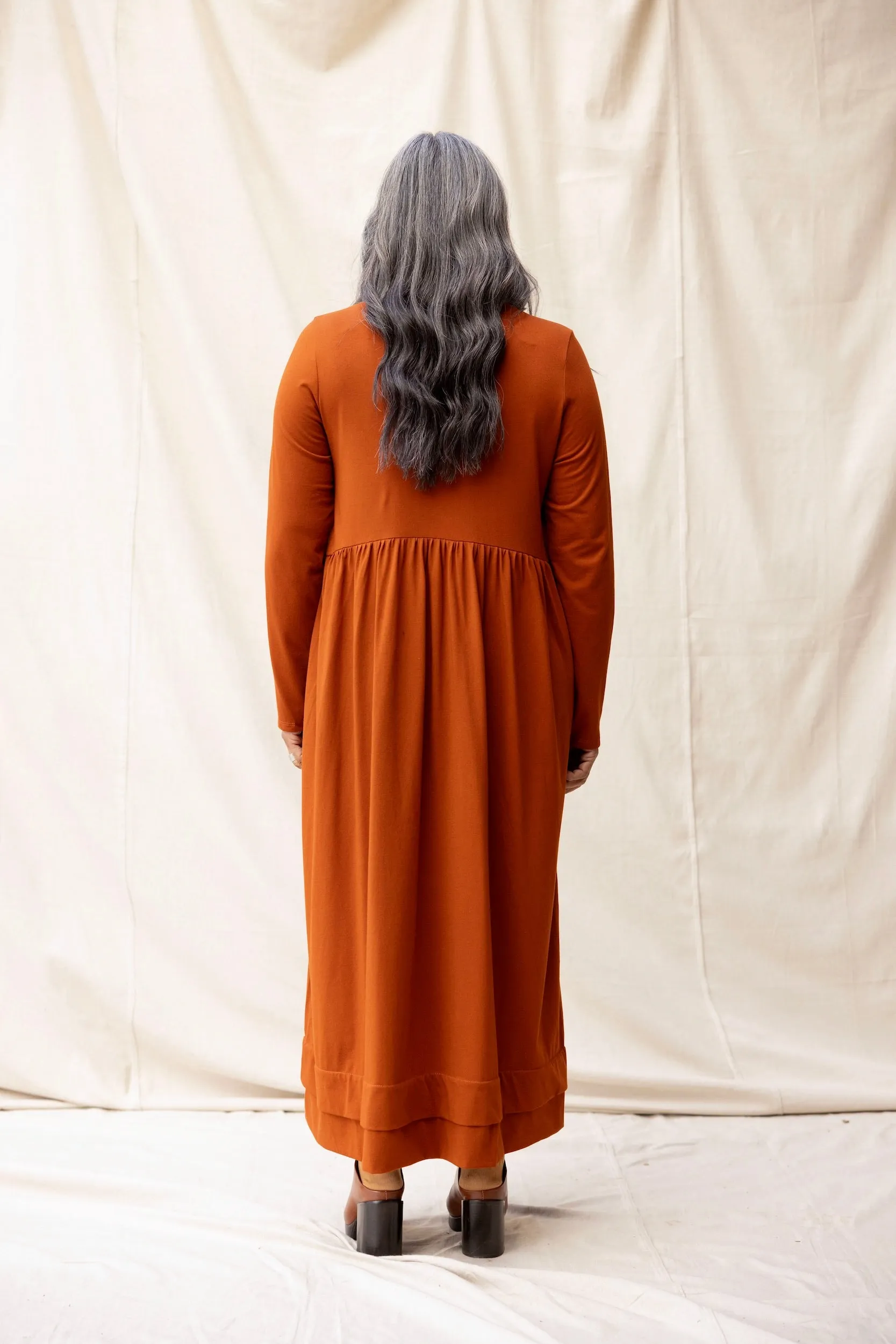 Fennel Dress | Chestnut sold by ReCreate product image thumbnail 5