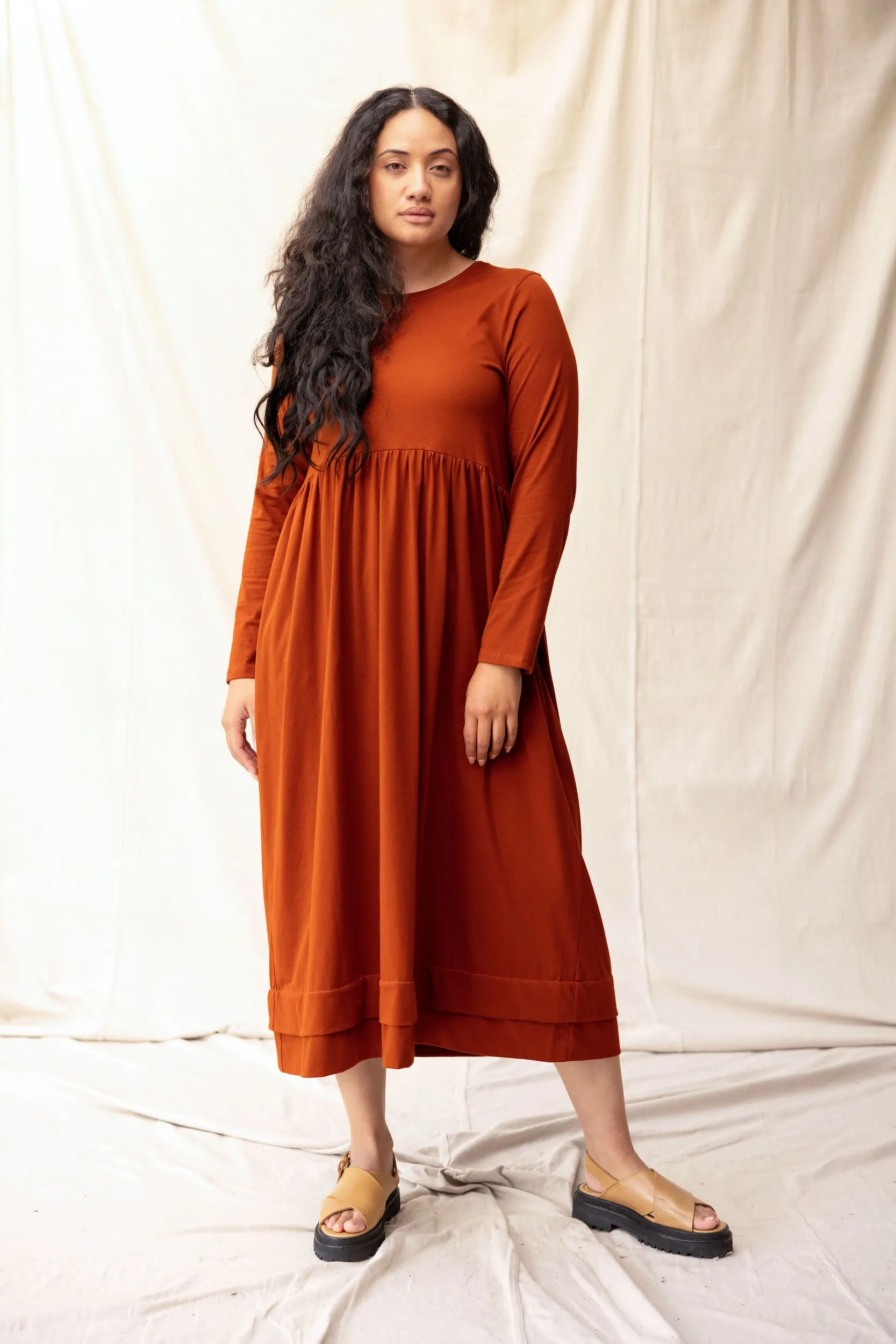 Fennel Dress | Chestnut sold by ReCreate