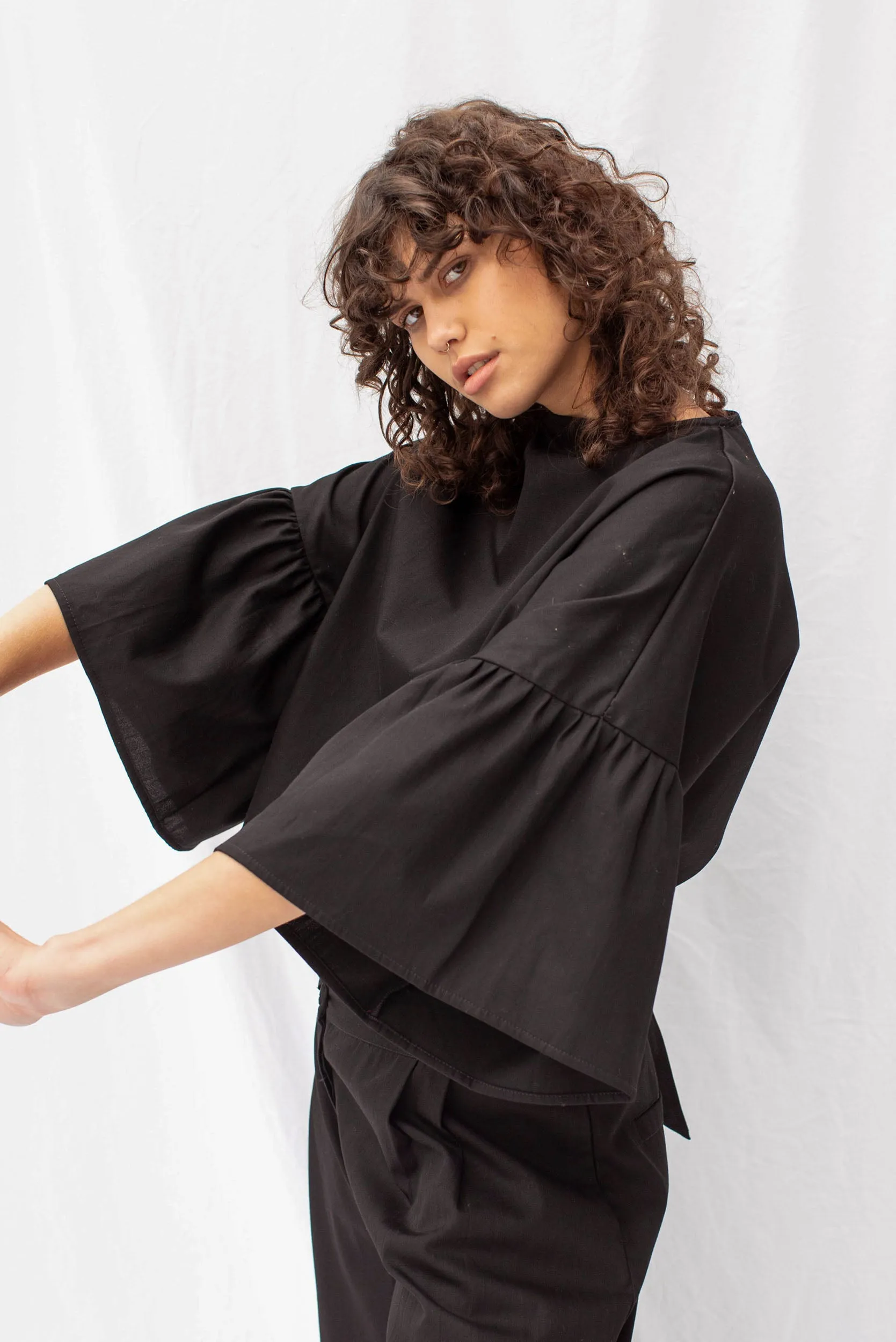 Friday Denim Top | Black sold by ReCreate product image thumbnail 2