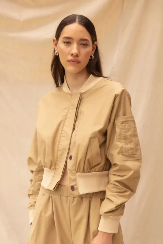 Dylan Jacket | Tan (XL only) sold by ReCreate