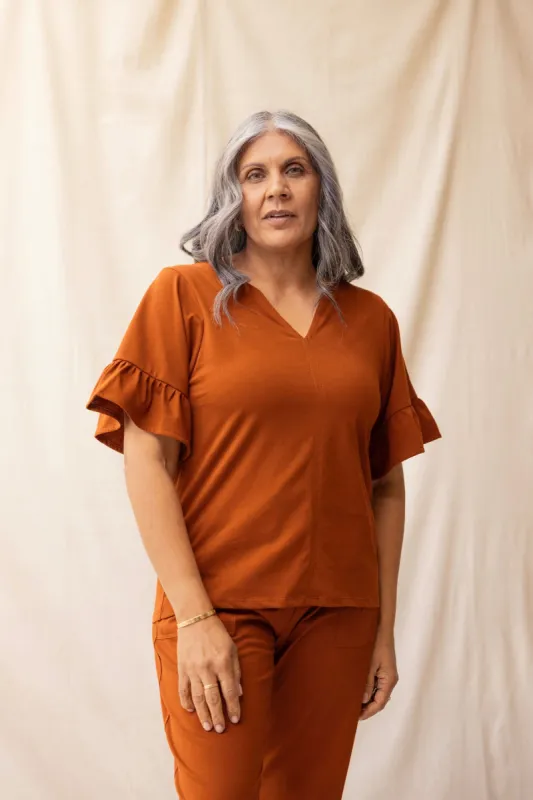 Pop Tee | Chestnut sold by ReCreate
