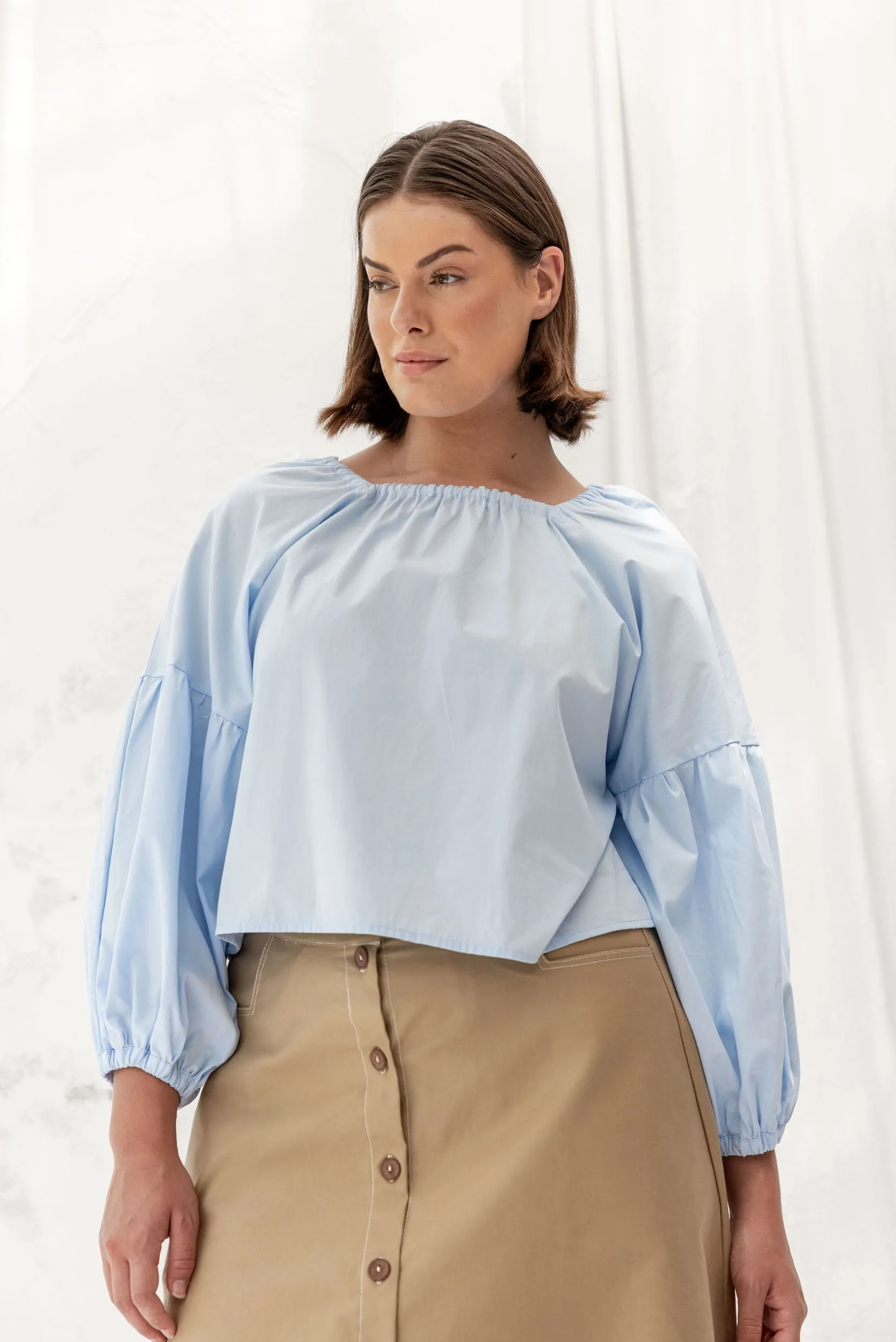 Mahina Top | Sky Blue sold by ReCreate product image thumbnail 3