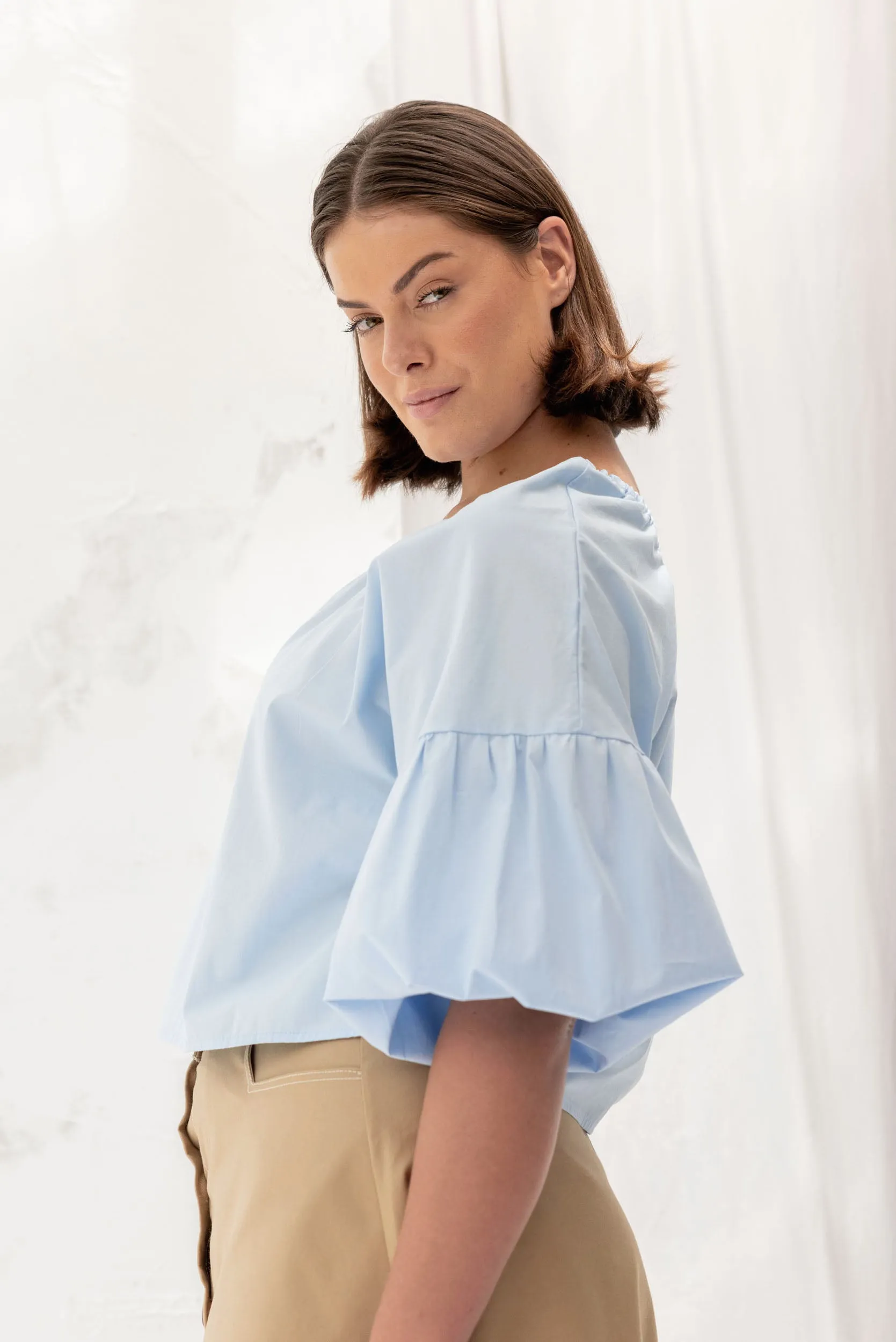 Mahina Top | Sky Blue sold by ReCreate product image thumbnail 4