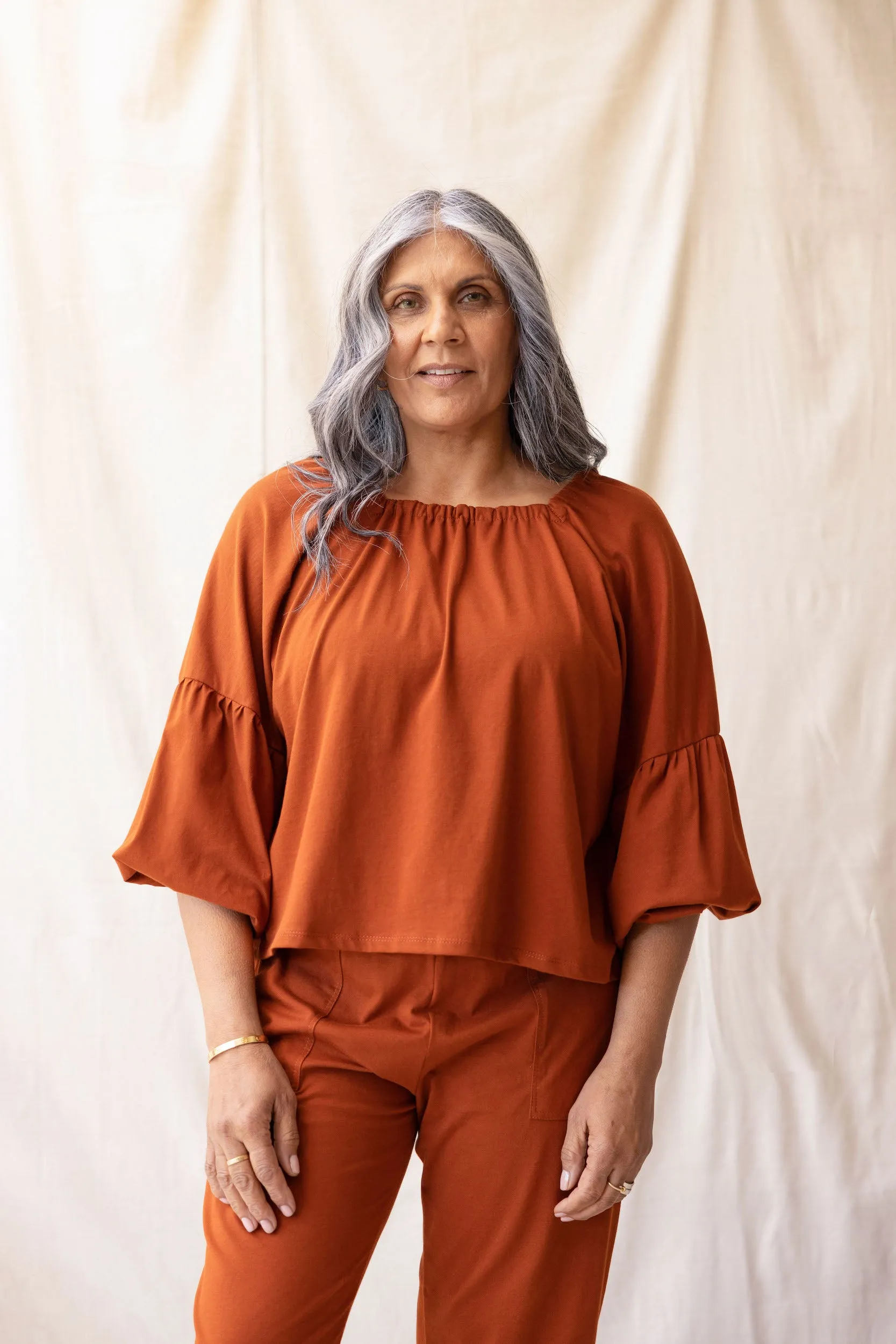 Mahina Top | Chestnut sold by ReCreate