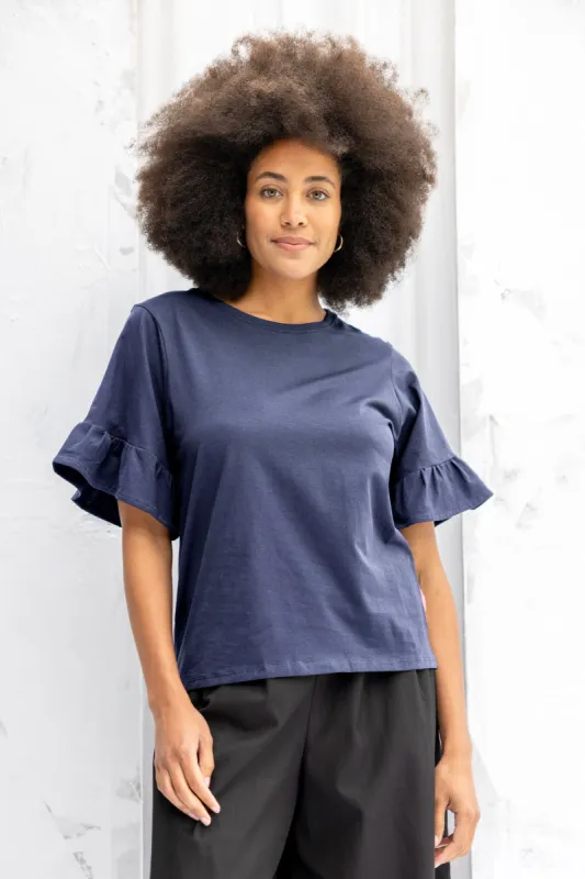 Voyage Top | Soft Navy (XS only) sold by ReCreate