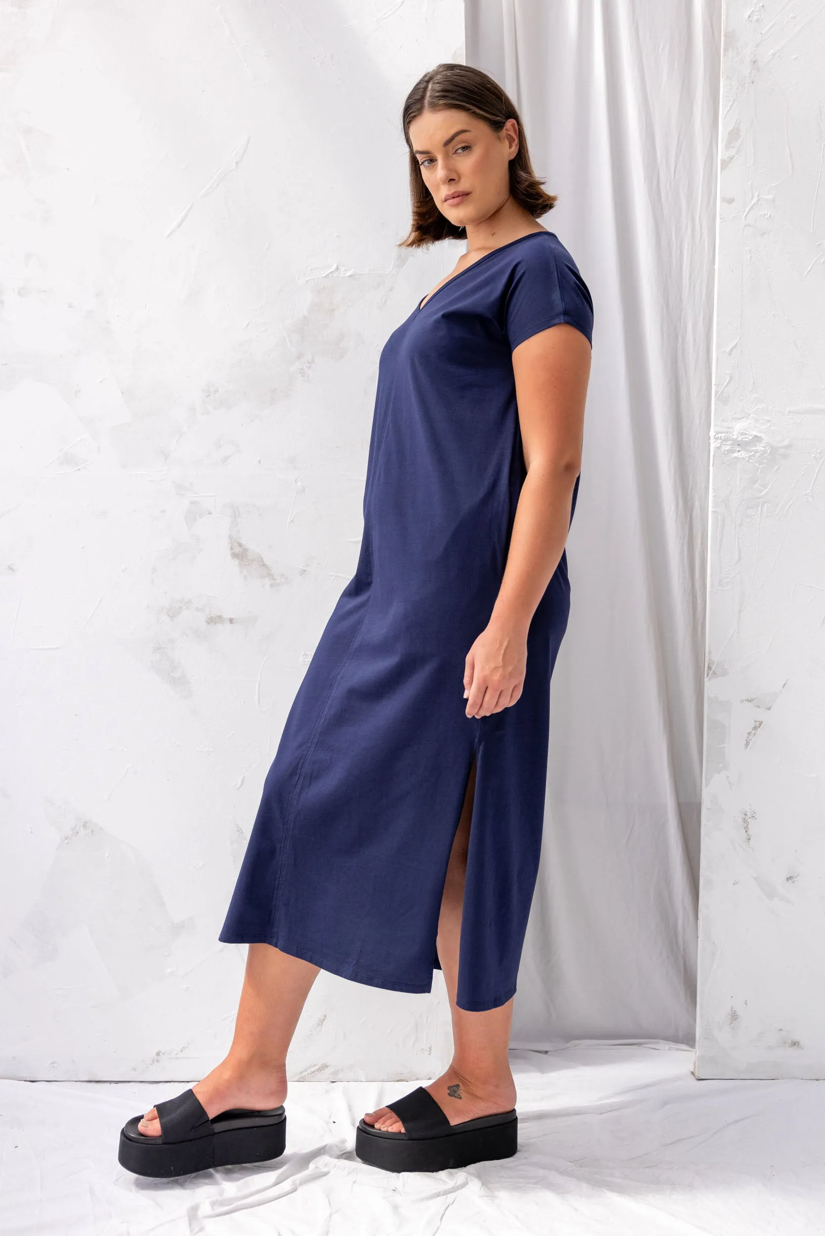 Noah Reversible Dress | Ink sold by ReCreate product image thumbnail 4