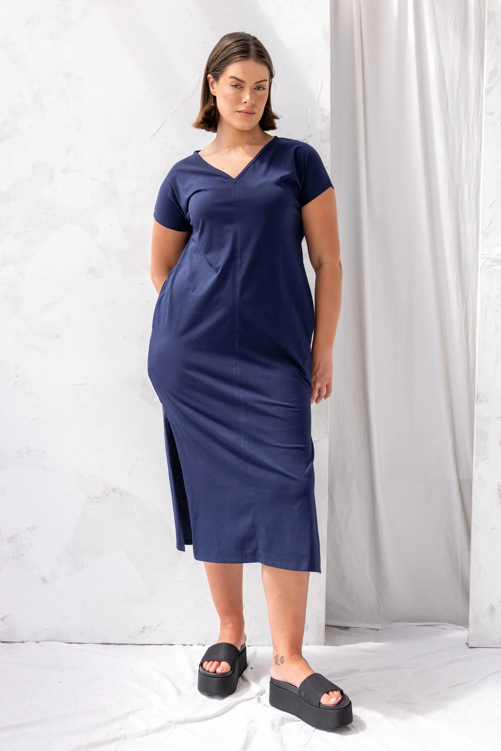 Noah Reversible Dress | Ink sold by ReCreate product image thumbnail 2