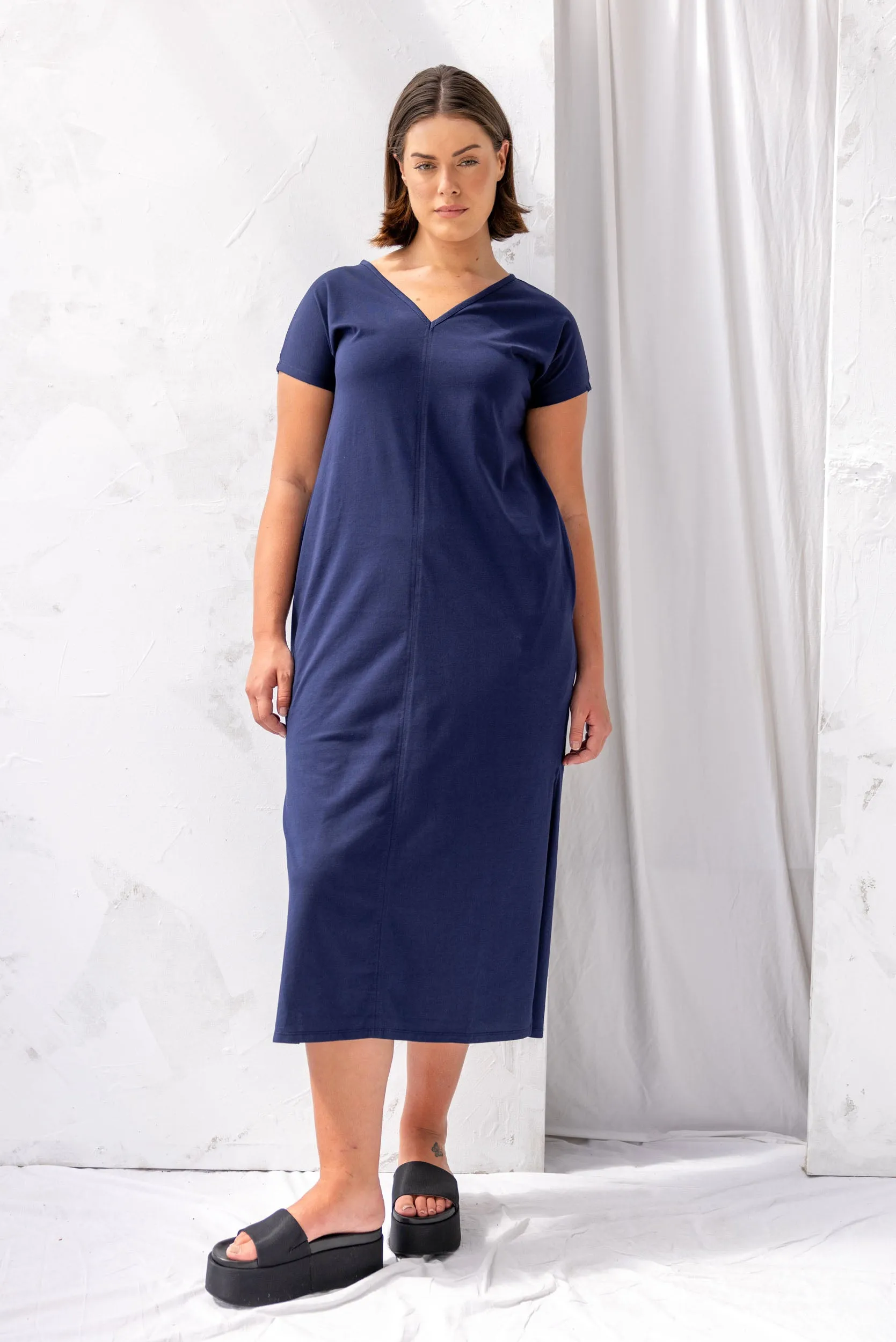 Noah Reversible Dress | Ink sold by ReCreate