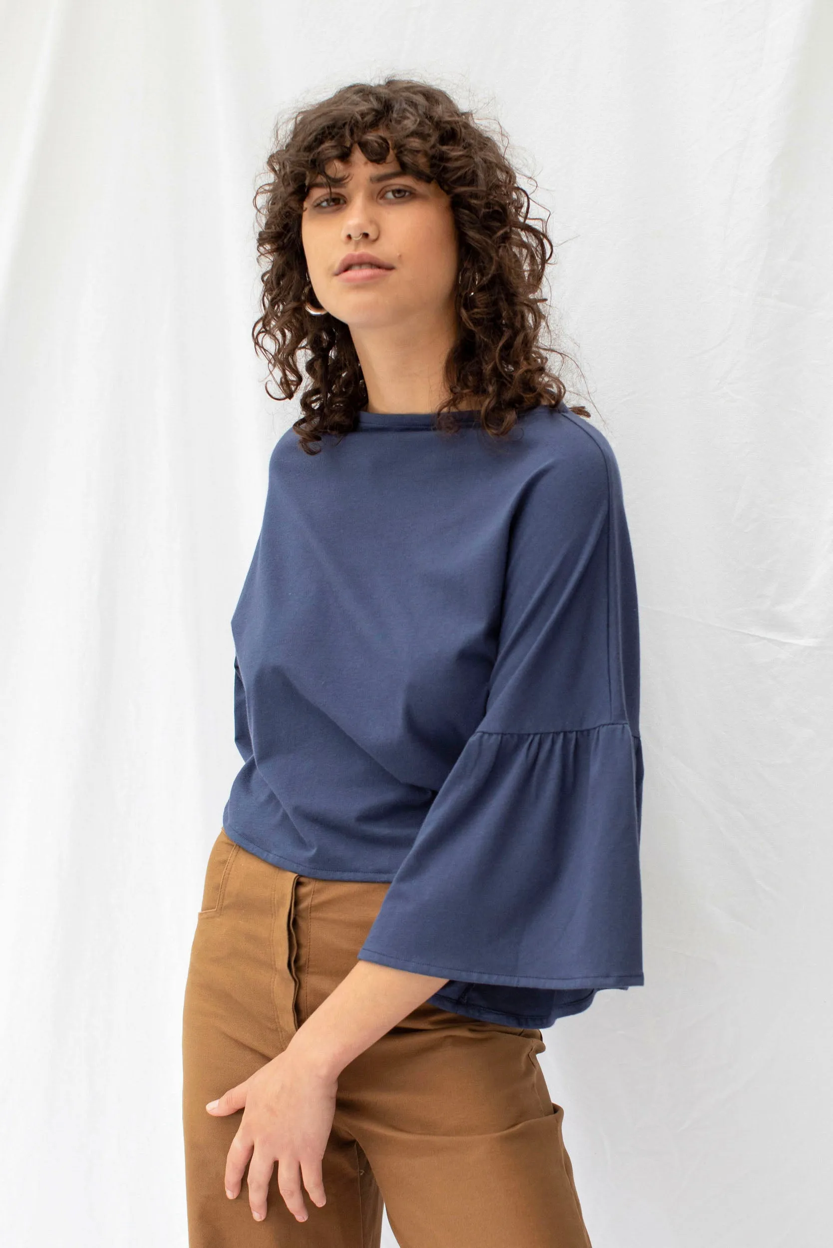 Friday Top | Soft Navy (S only) sold by ReCreate product image thumbnail 3