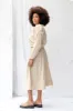 Cas Skirt | Cream Stripe sold by ReCreate