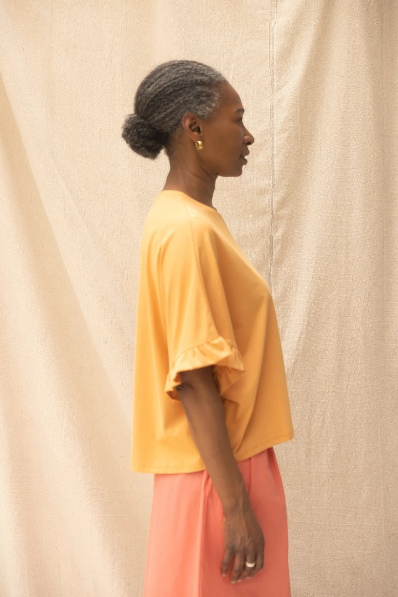 Ripple Tee | Cantaloupe sold by ReCreate product image thumbnail 3