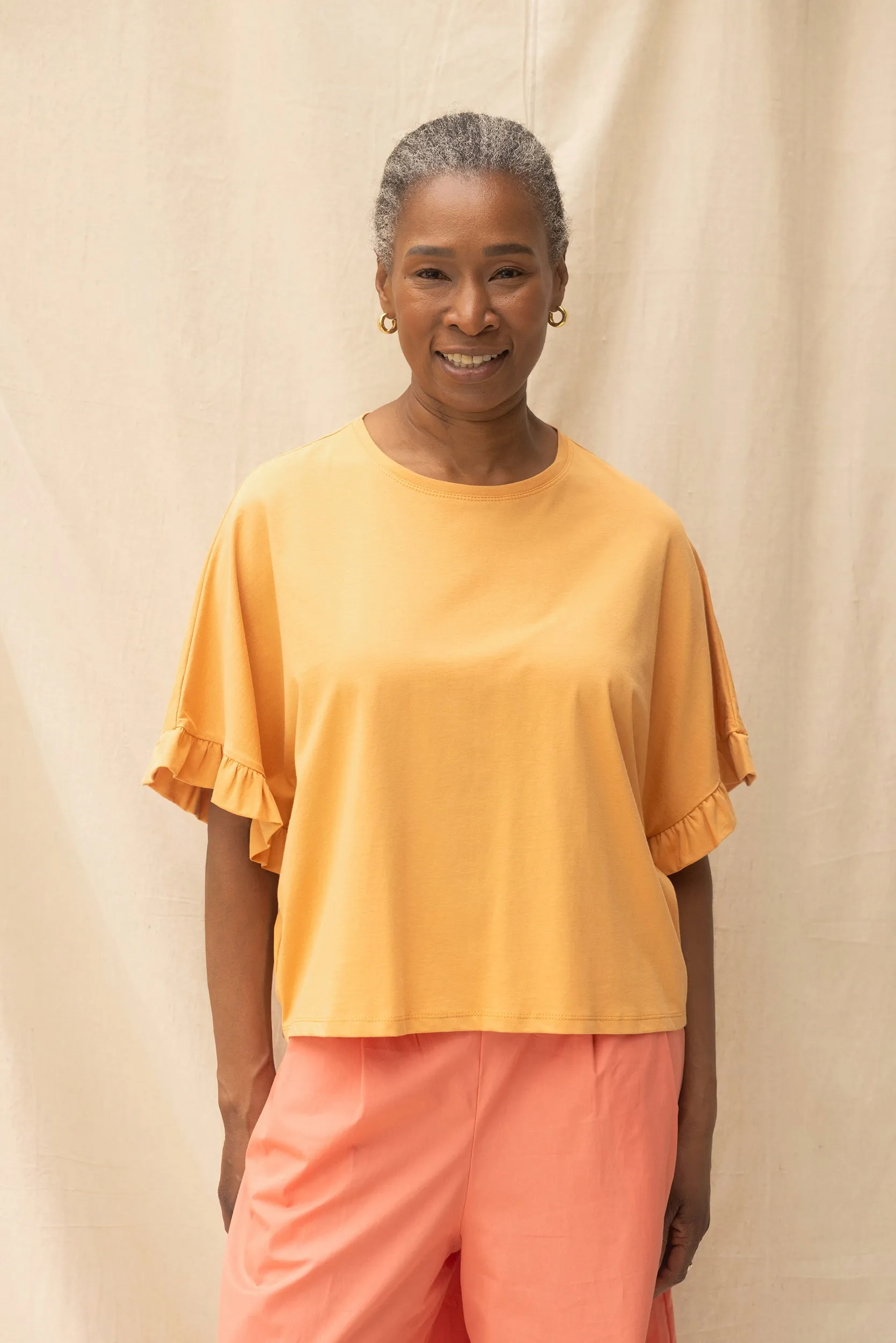 Ripple Tee | Cantaloupe sold by ReCreate product image thumbnail 2