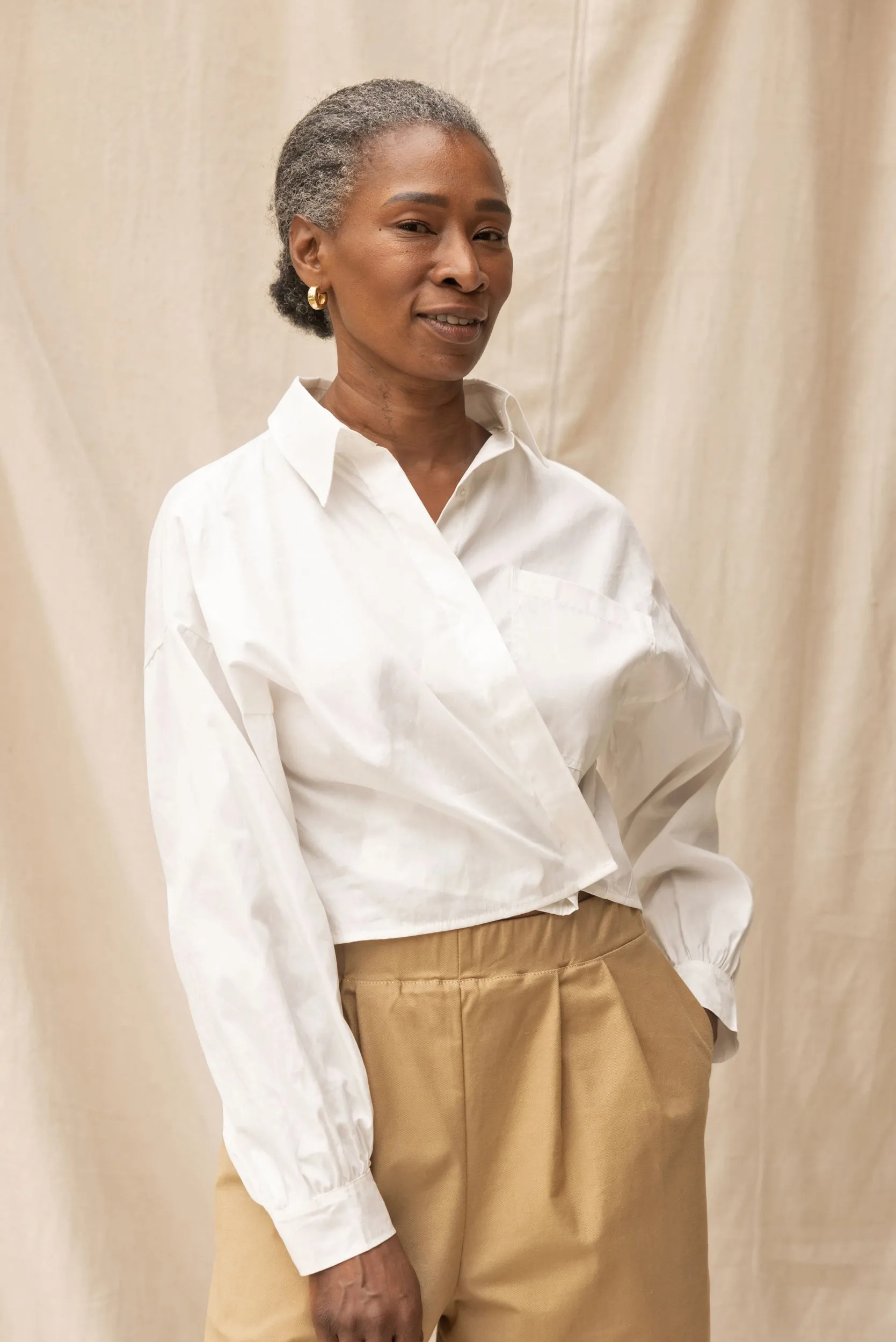 Boxy Shirt | Chalk sold by ReCreate product image thumbnail 3