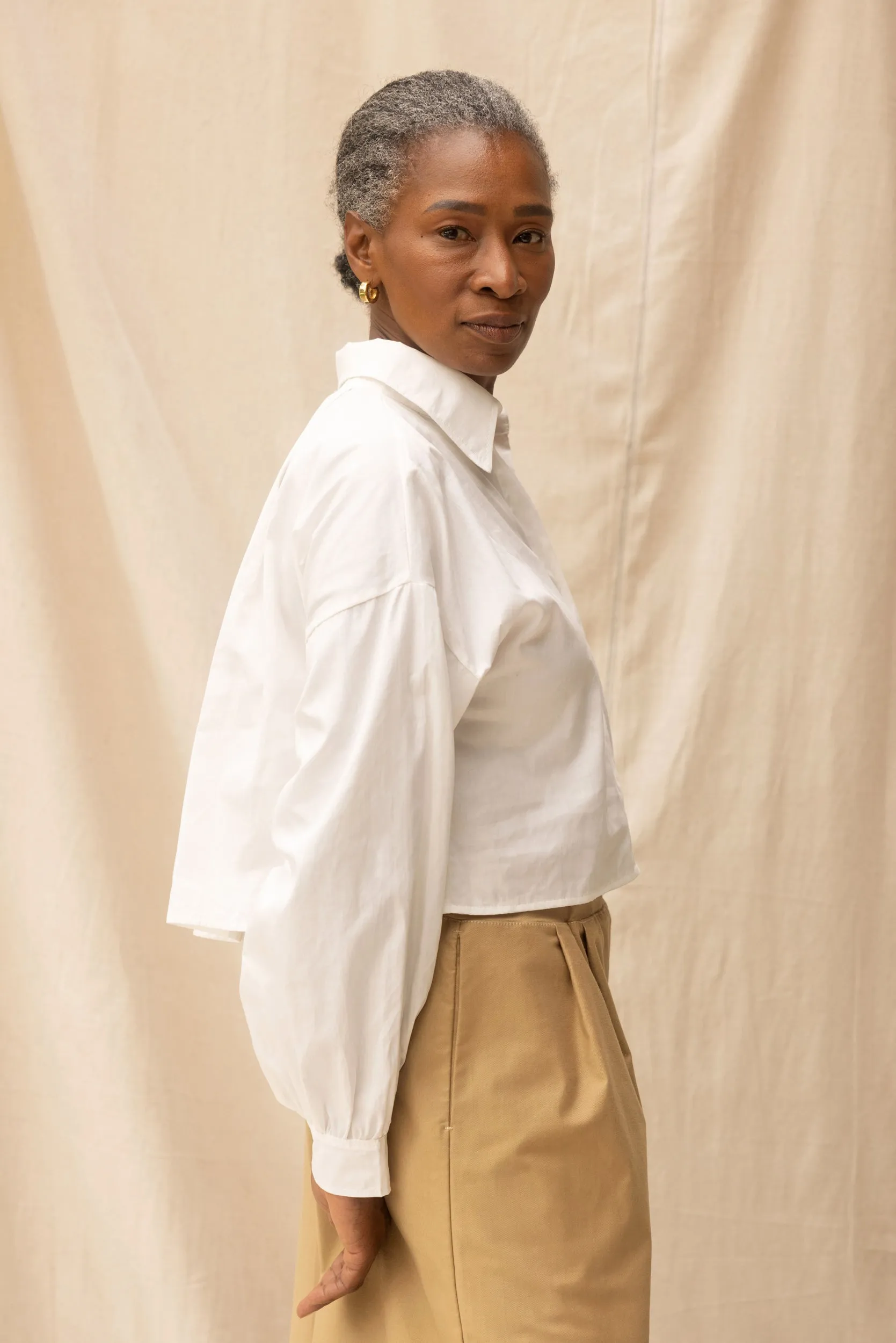 Boxy Shirt | Chalk sold by ReCreate product image thumbnail 2